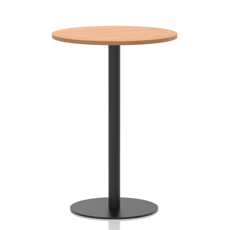 Italia Round Poseur Table Black Leg