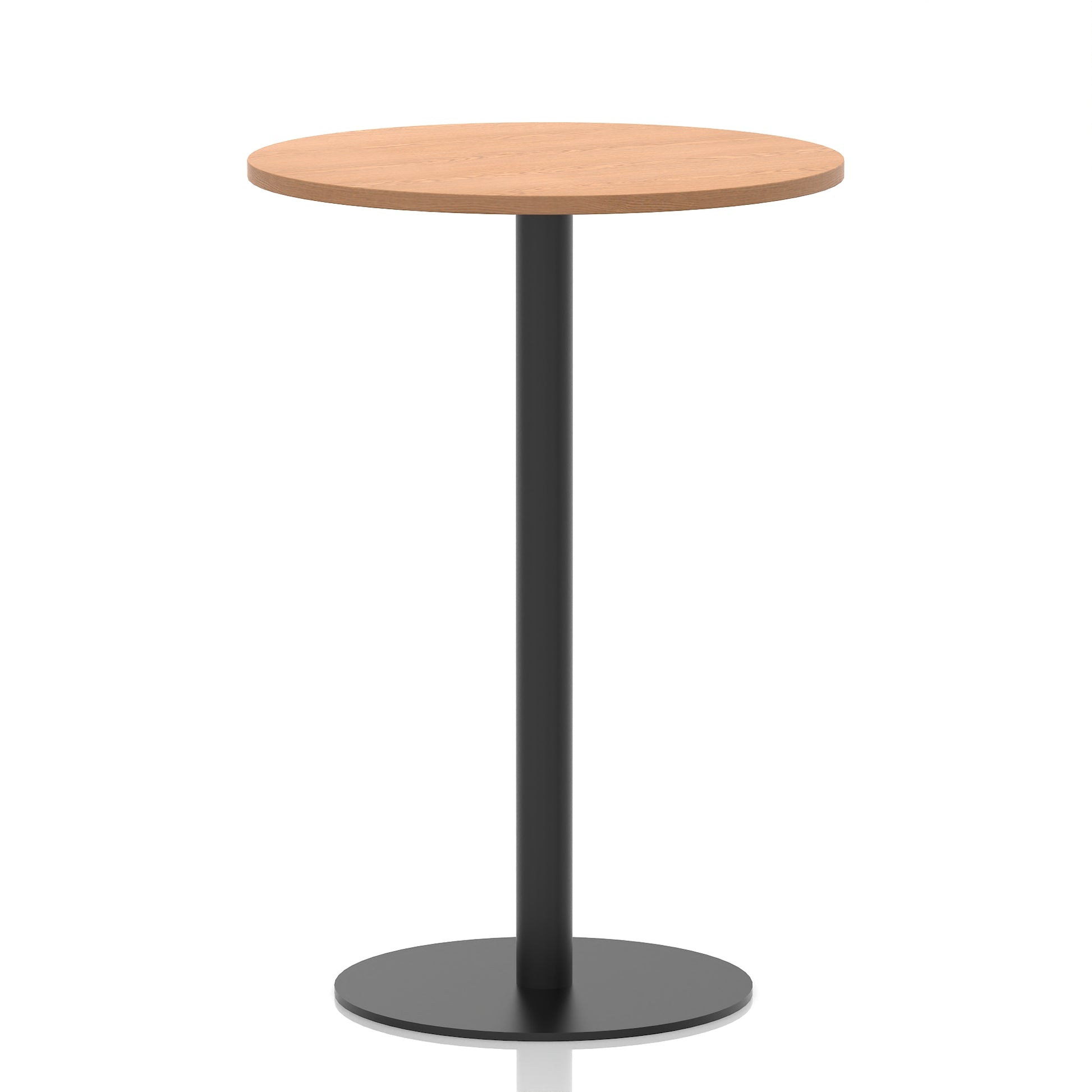 Italia Round Poseur Table Black Leg