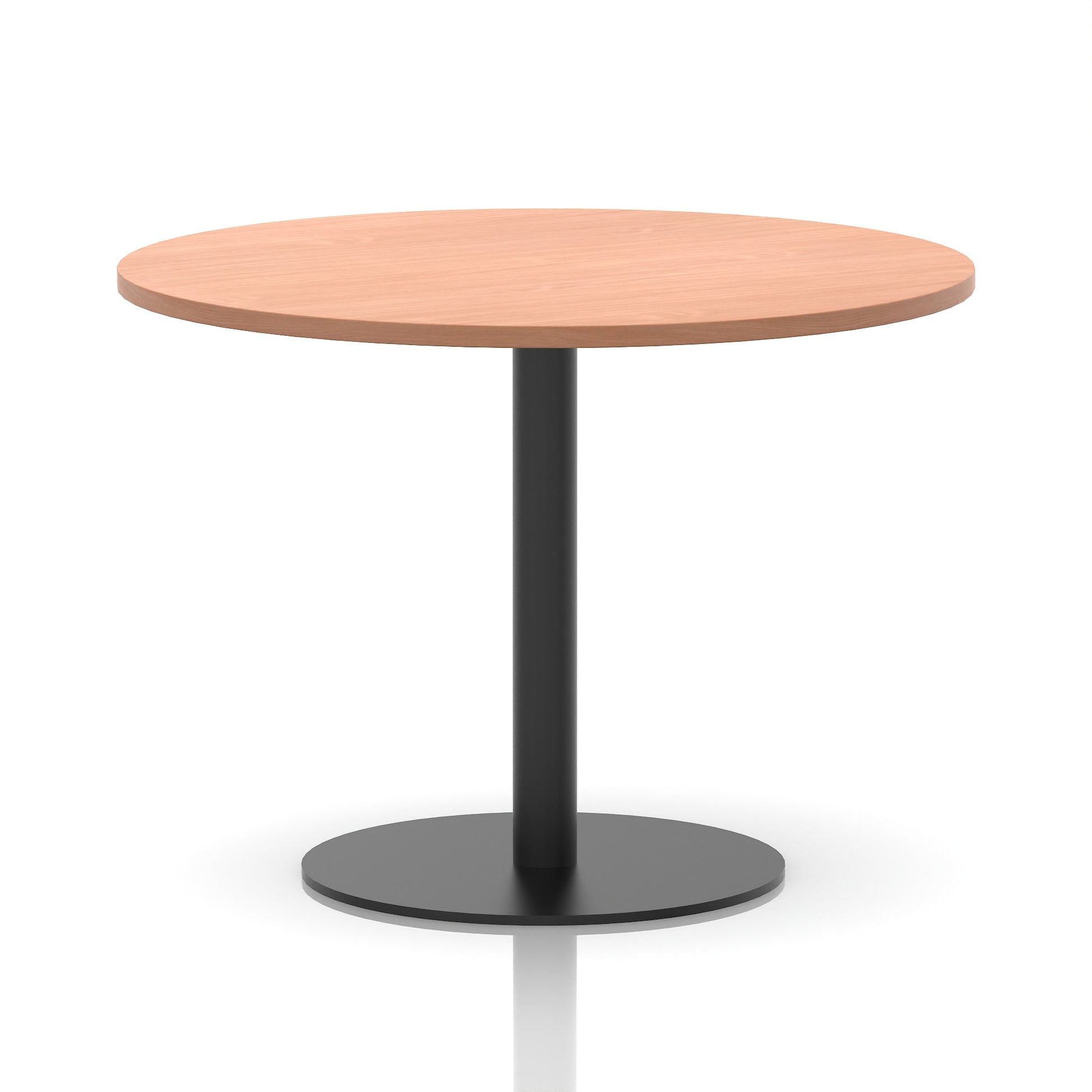 Italia Round Poseur Table Black Leg