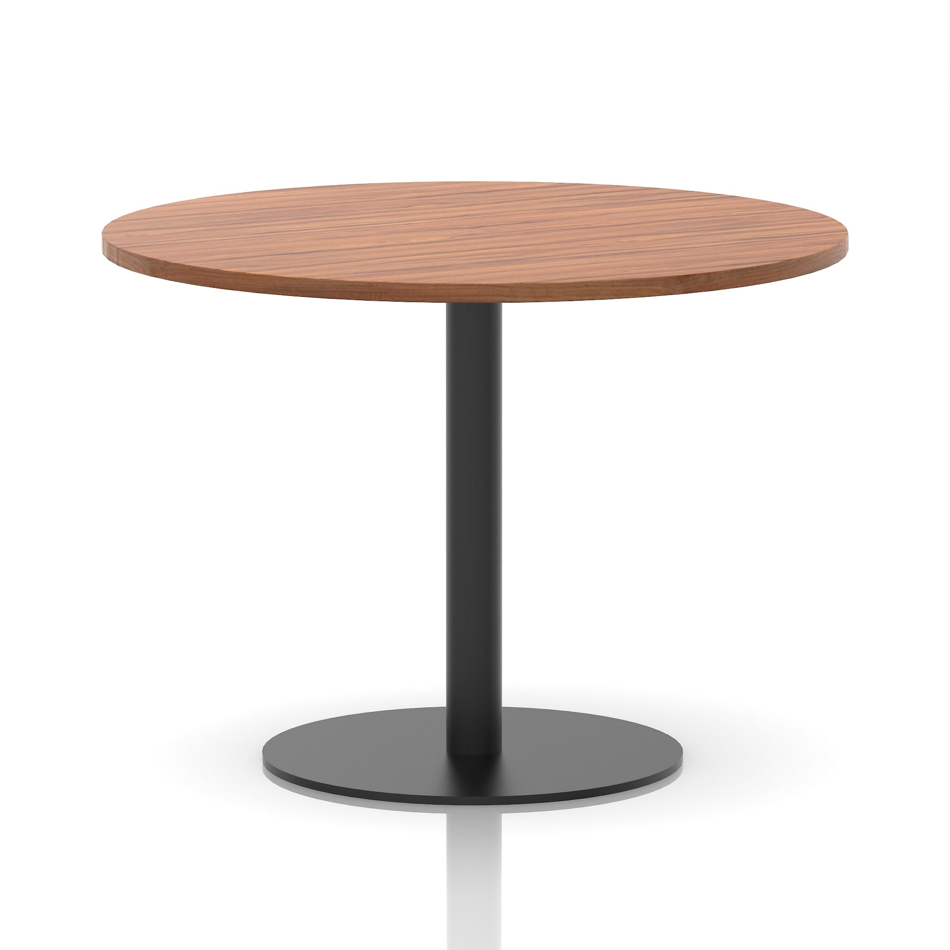 Italia Round Poseur Table Black Leg