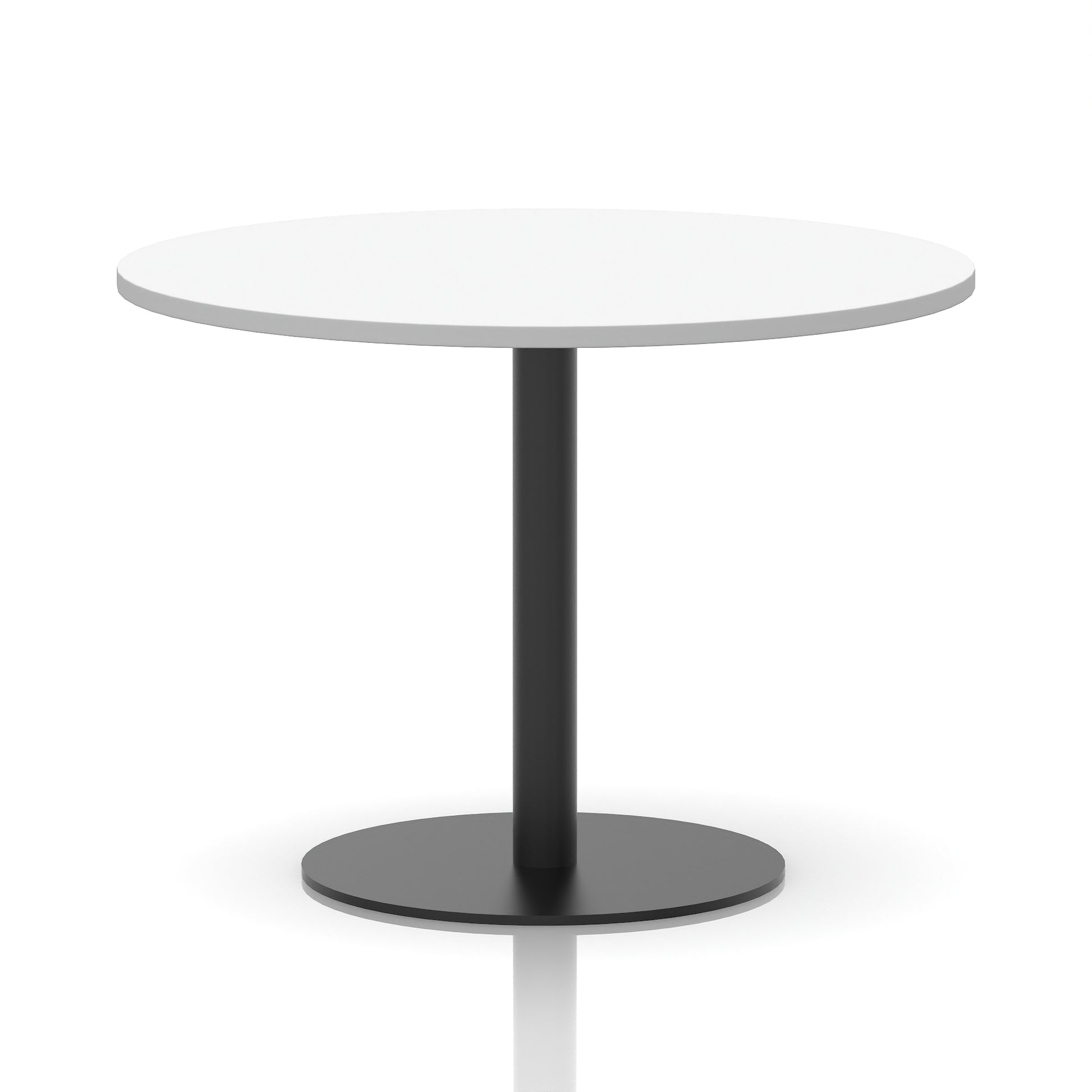 Italia Round Poseur Table Black Leg