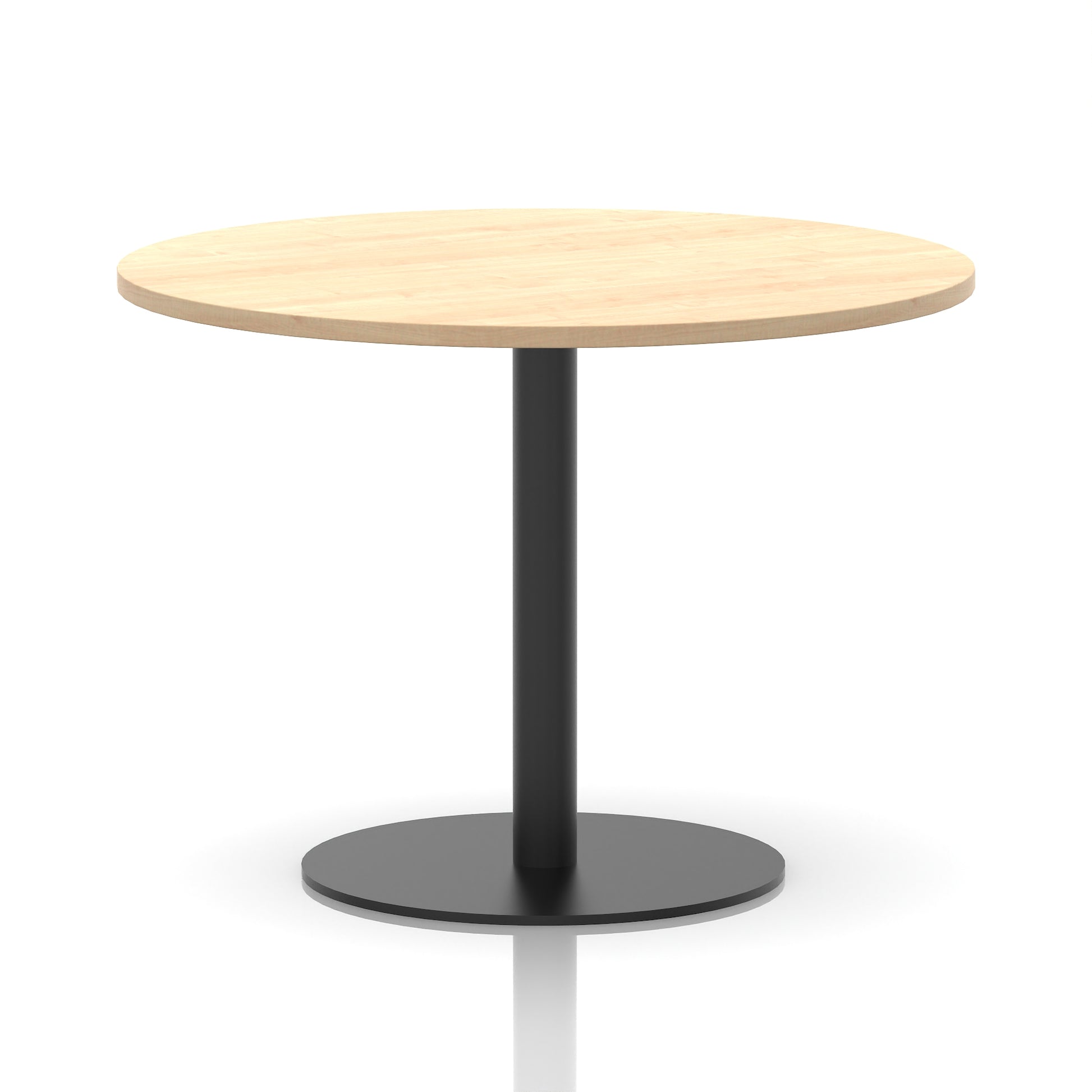Italia Round Poseur Table Black Leg
