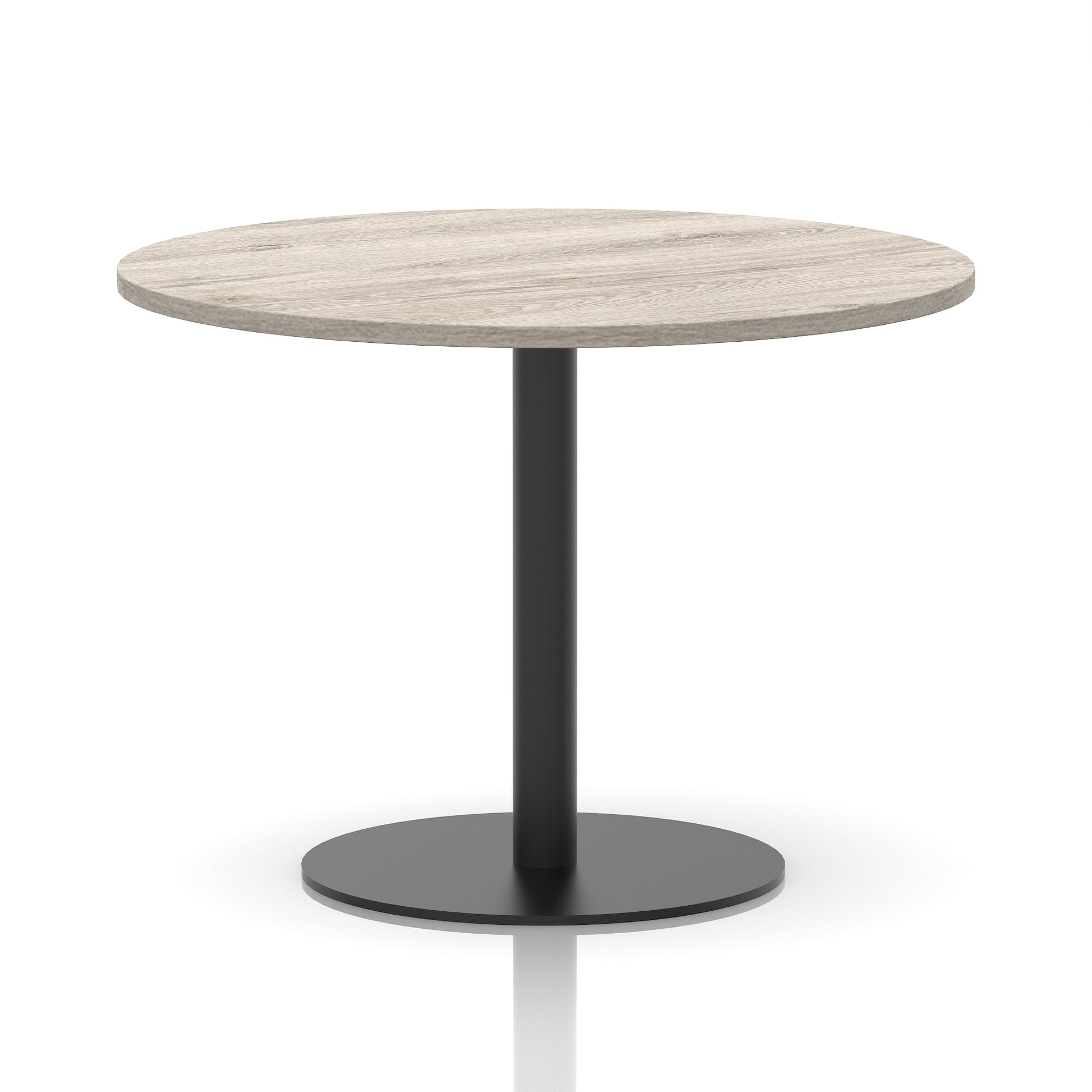 Italia Round Poseur Table Black Leg