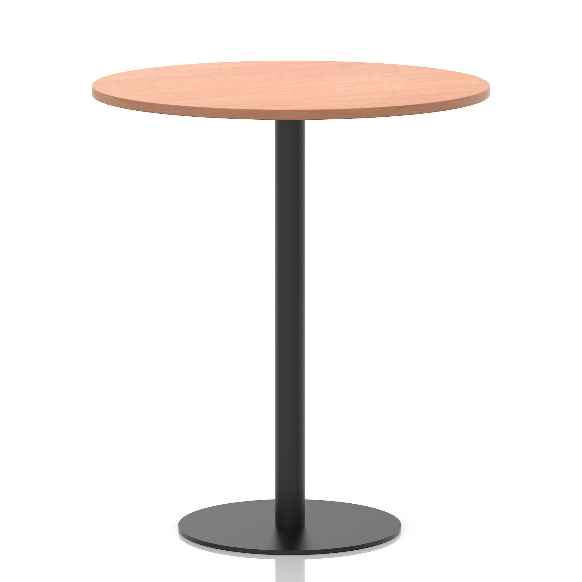 Italia Round Poseur Table Black Leg