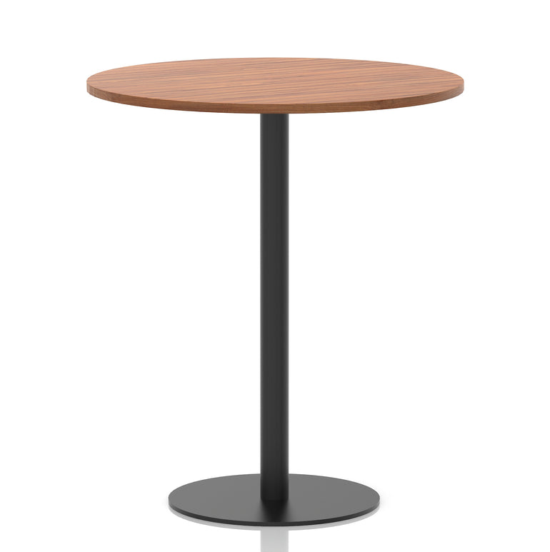 Italia Round Poseur Table Black Leg