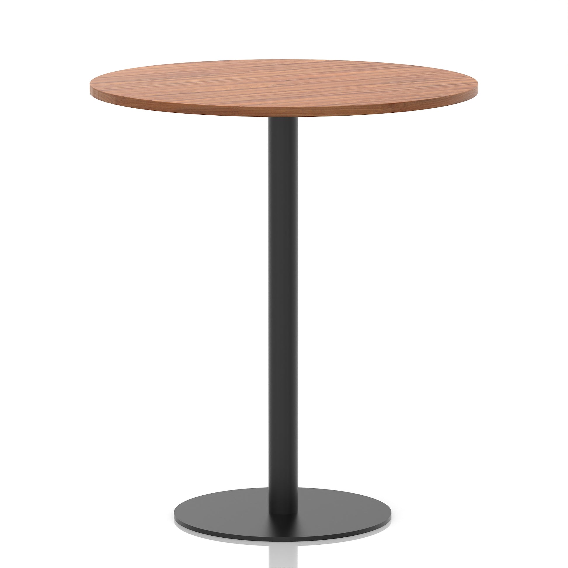 Italia Round Poseur Table Black Leg