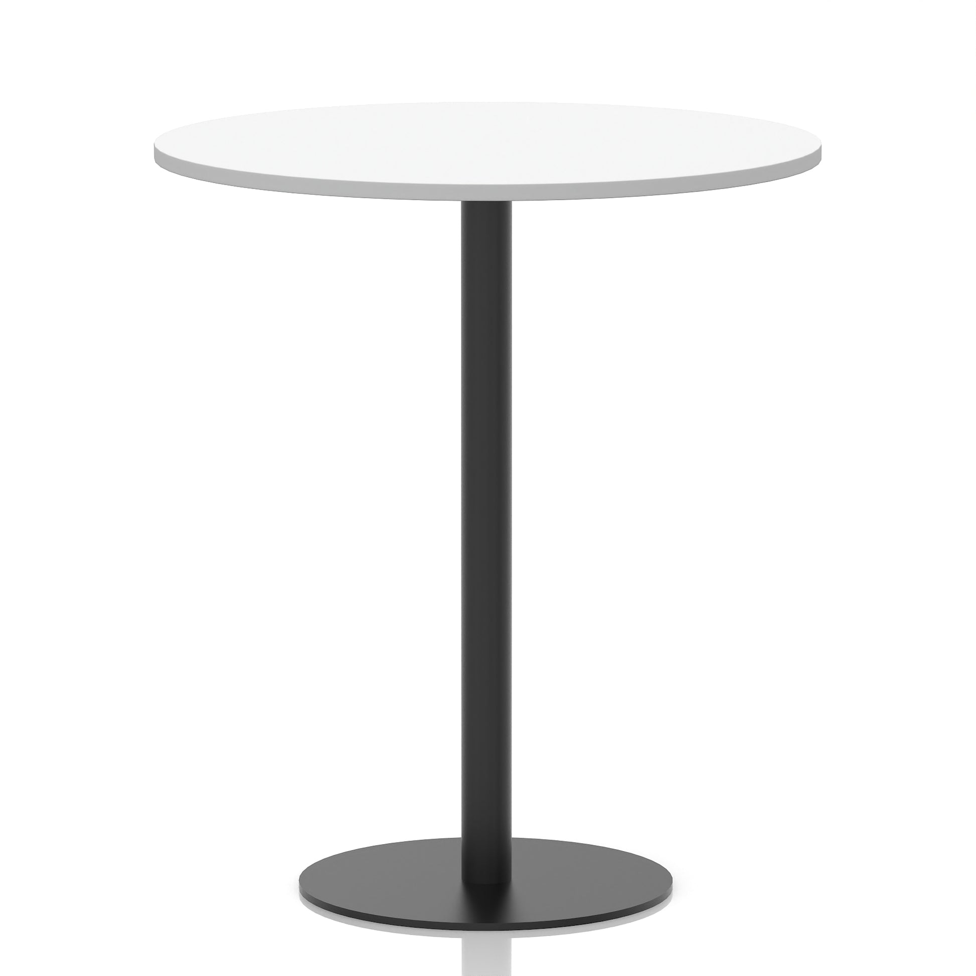 Italia Round Poseur Table Black Leg