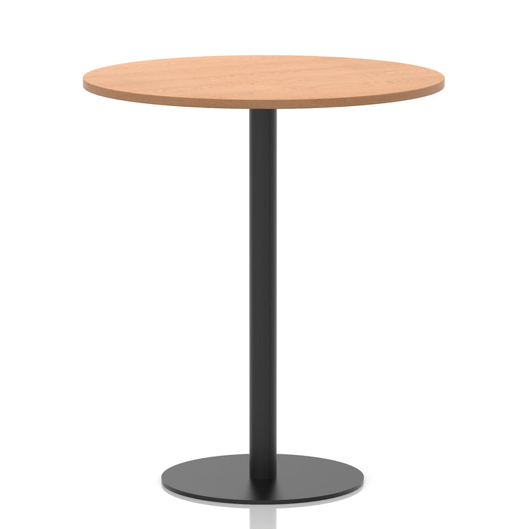 Italia Round Poseur Table Black Leg