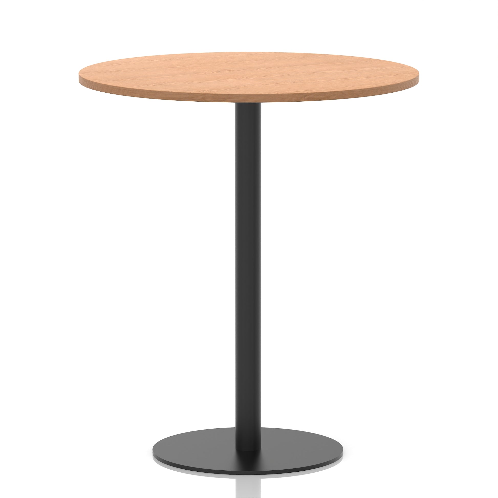 Italia Round Poseur Table Black Leg