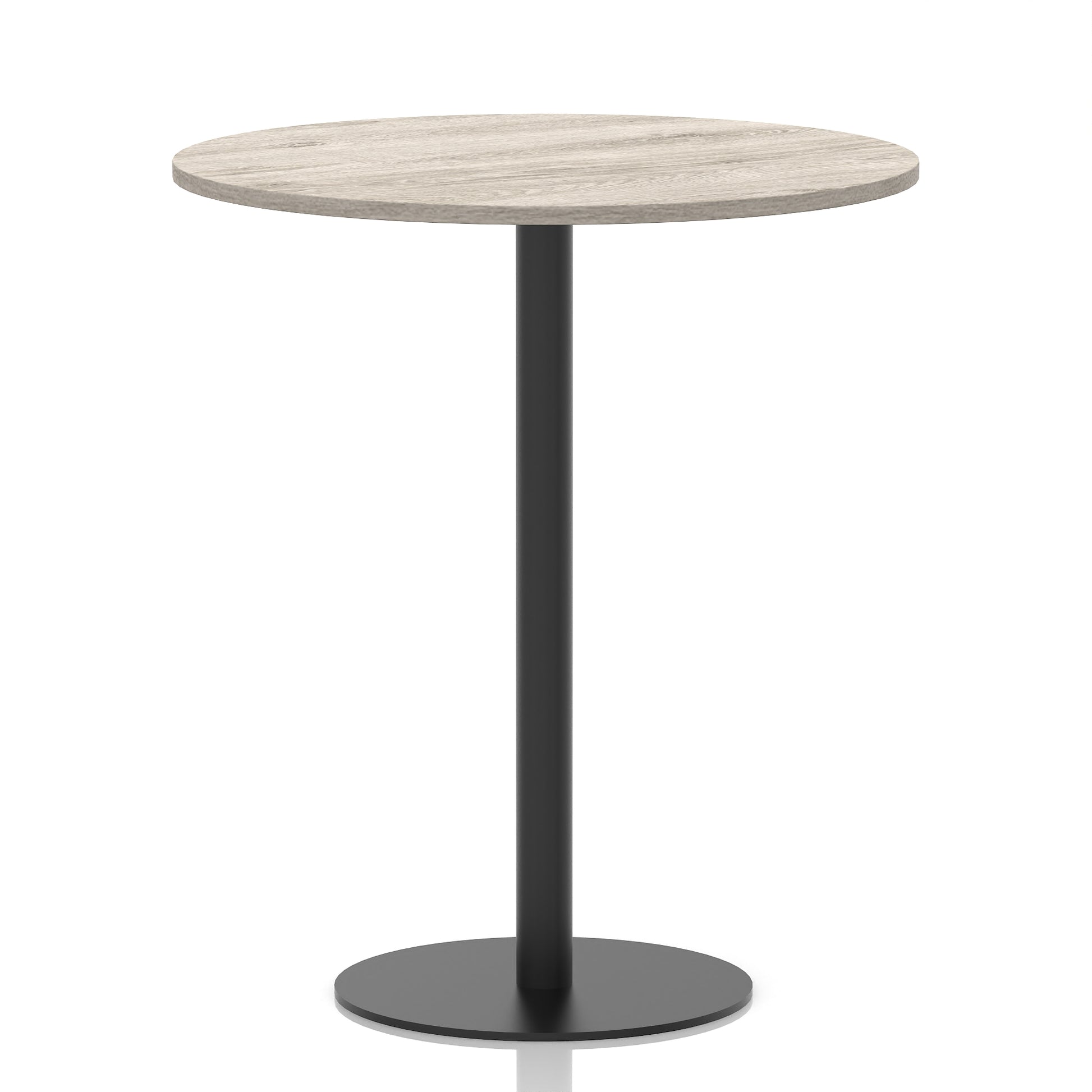 Italia Round Poseur Table Black Leg