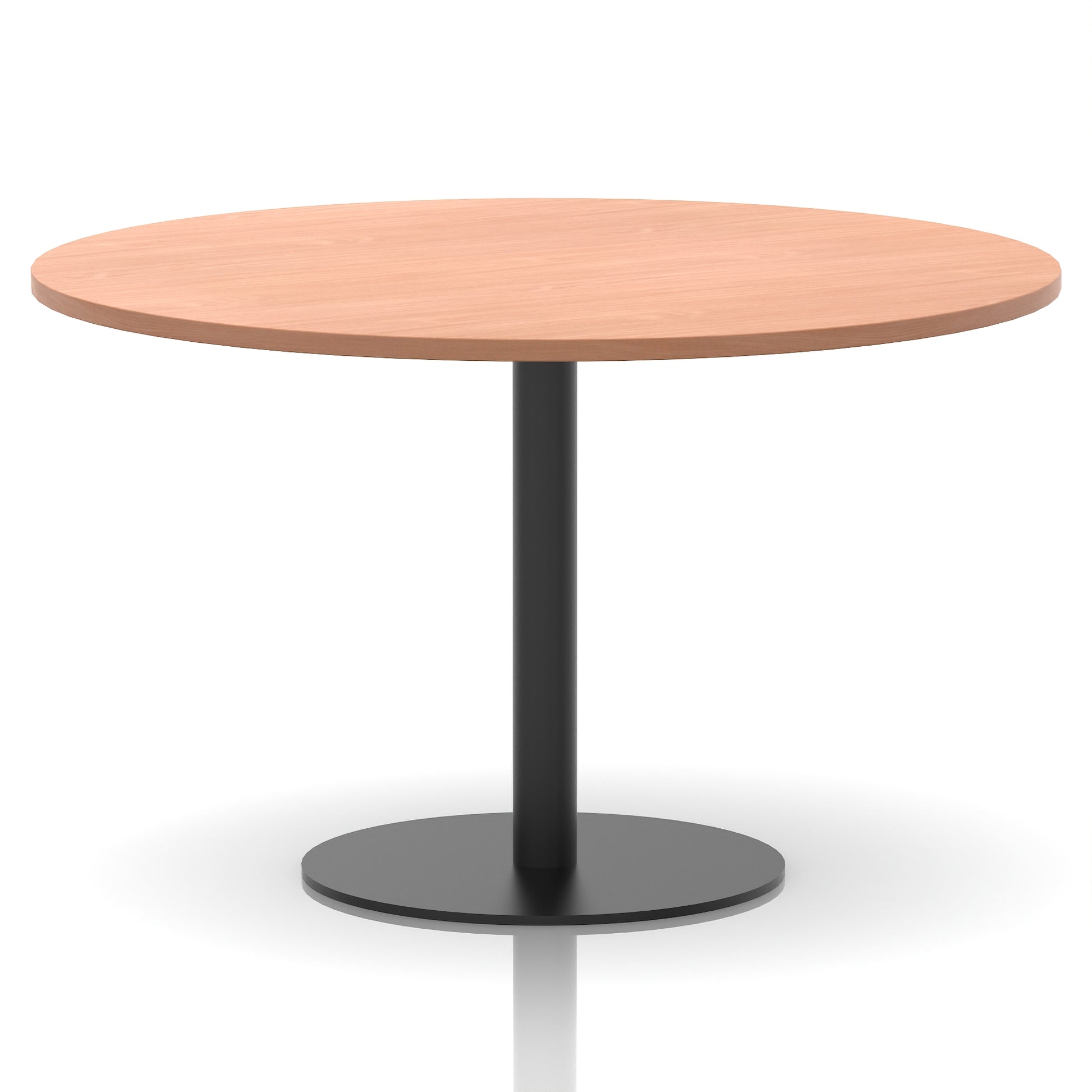 Italia Round Poseur Table Black Leg