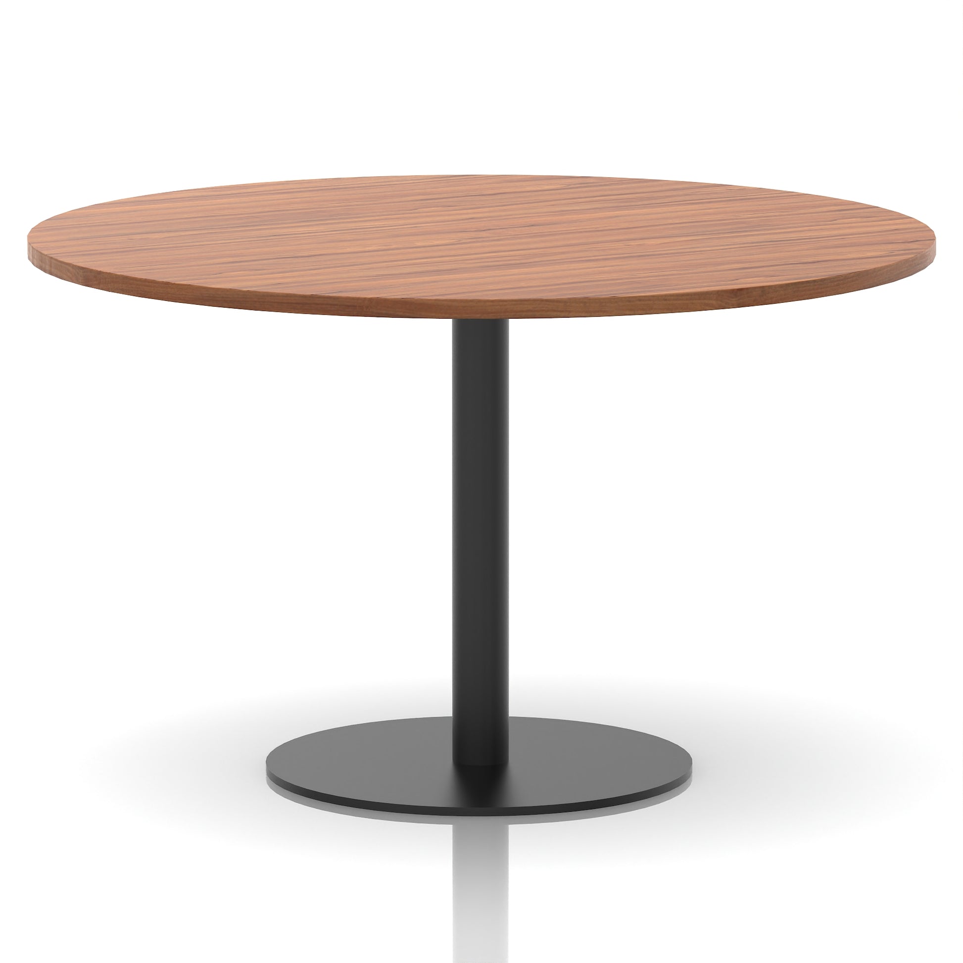 Italia Round Poseur Table Black Leg