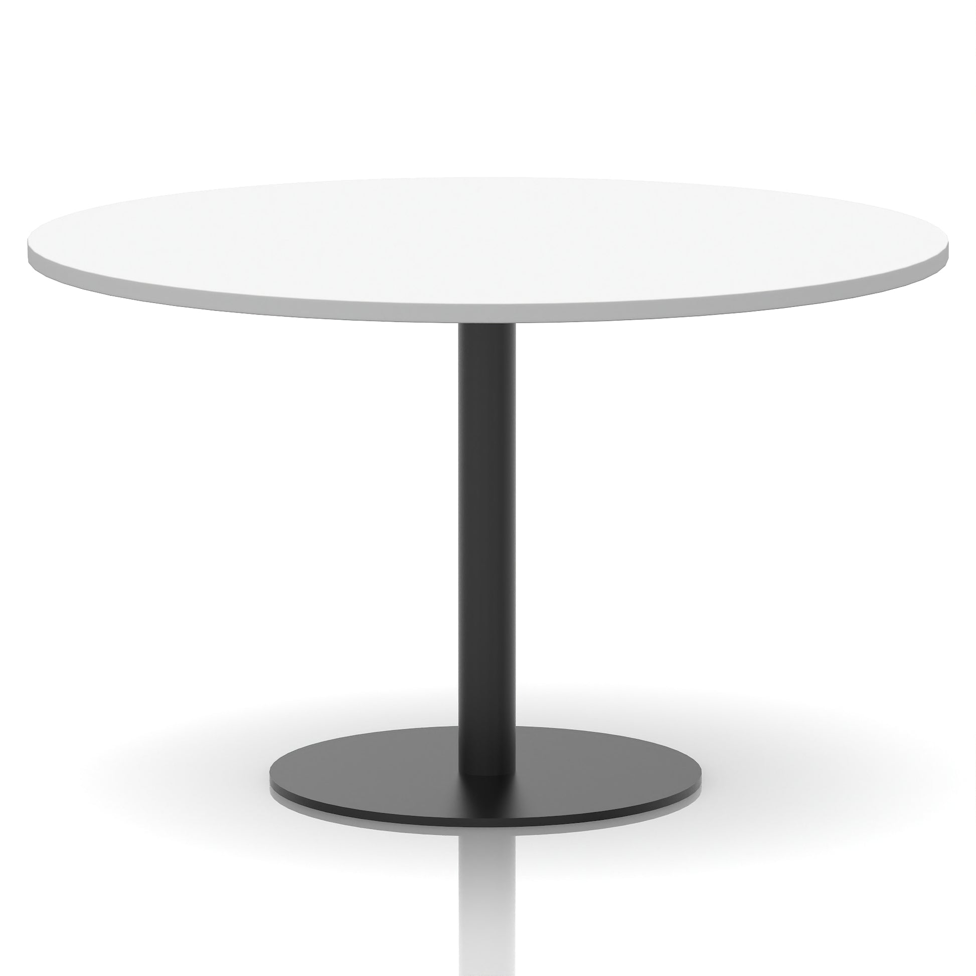 Italia Round Poseur Table Black Leg