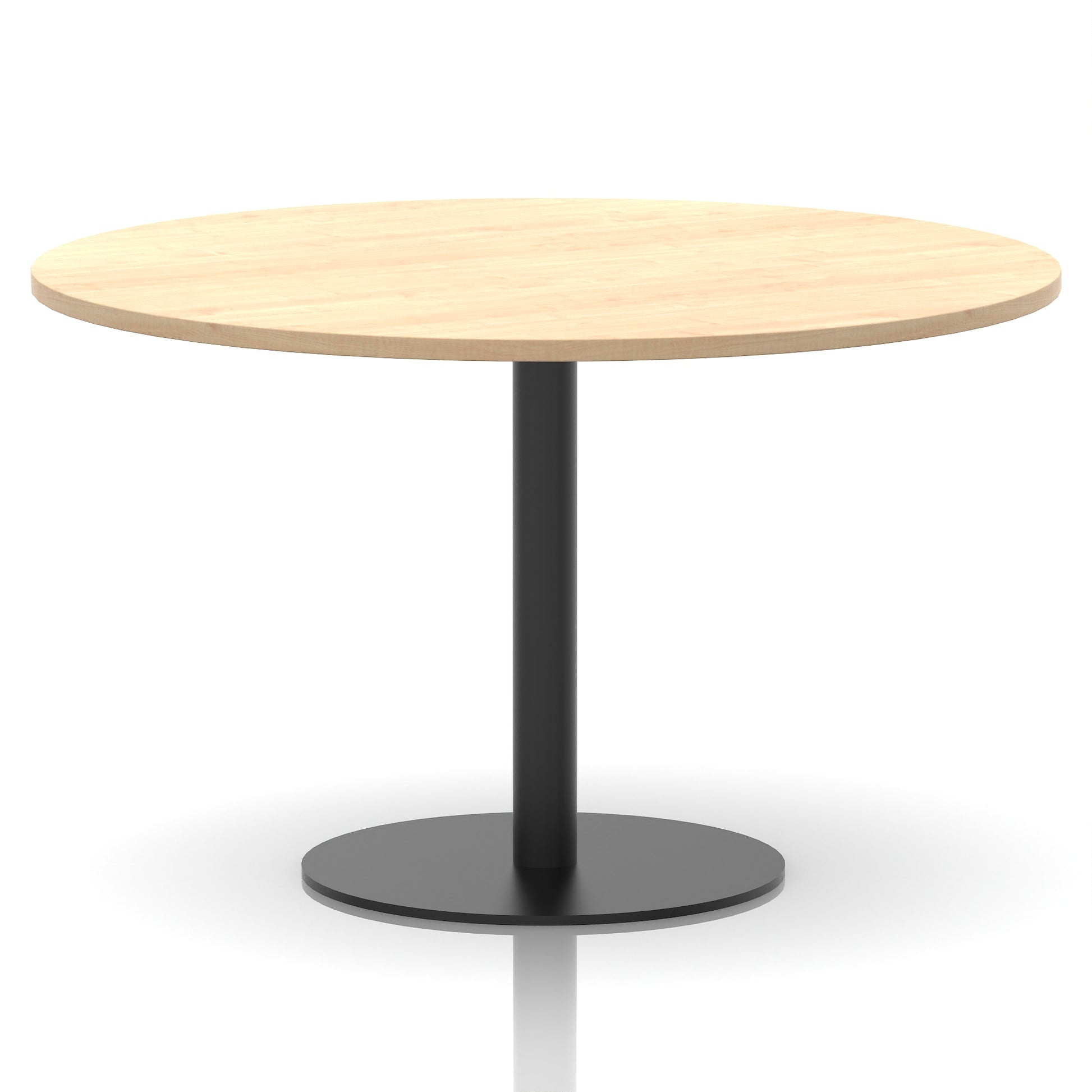 Italia Round Poseur Table Black Leg