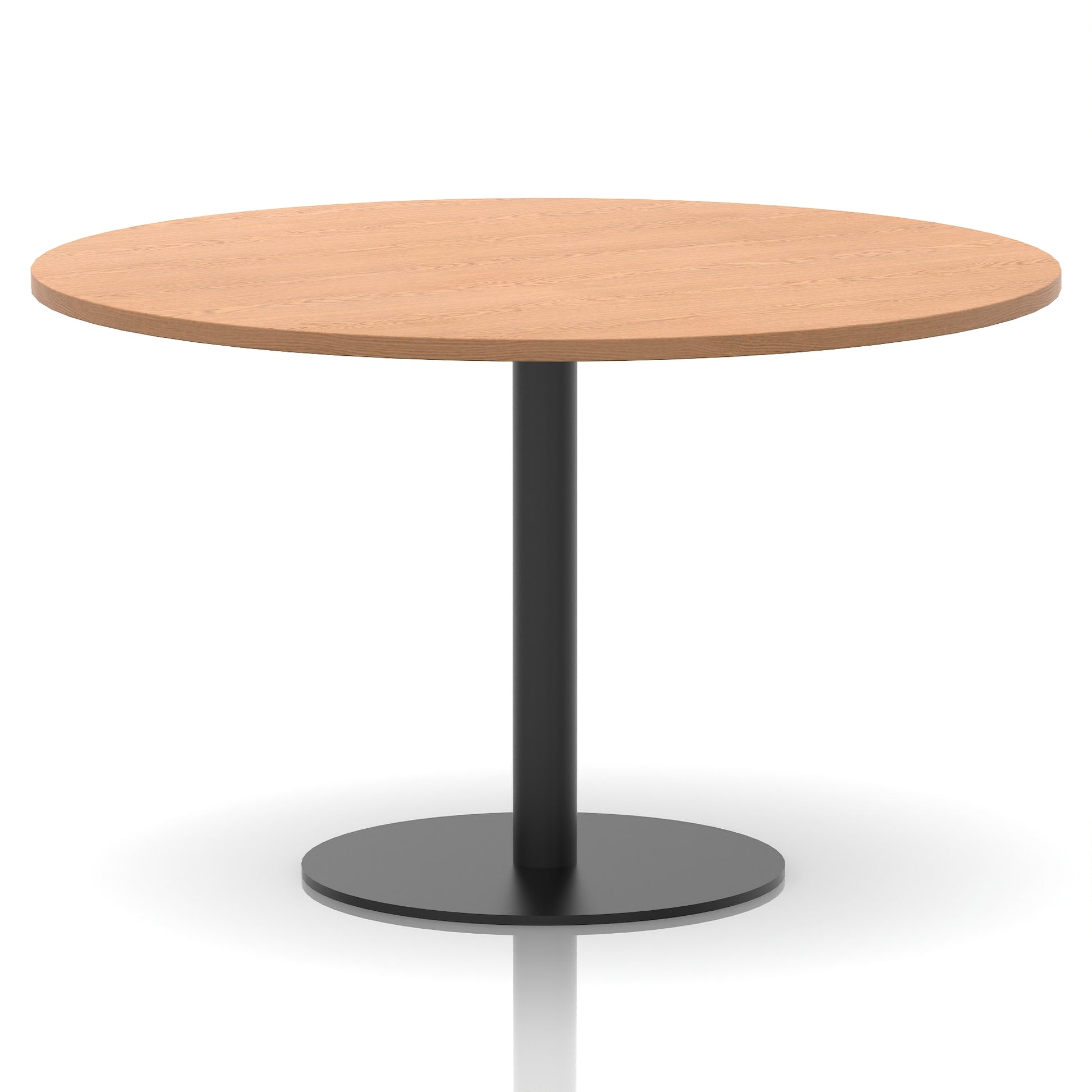 Italia Round Poseur Table Black Leg