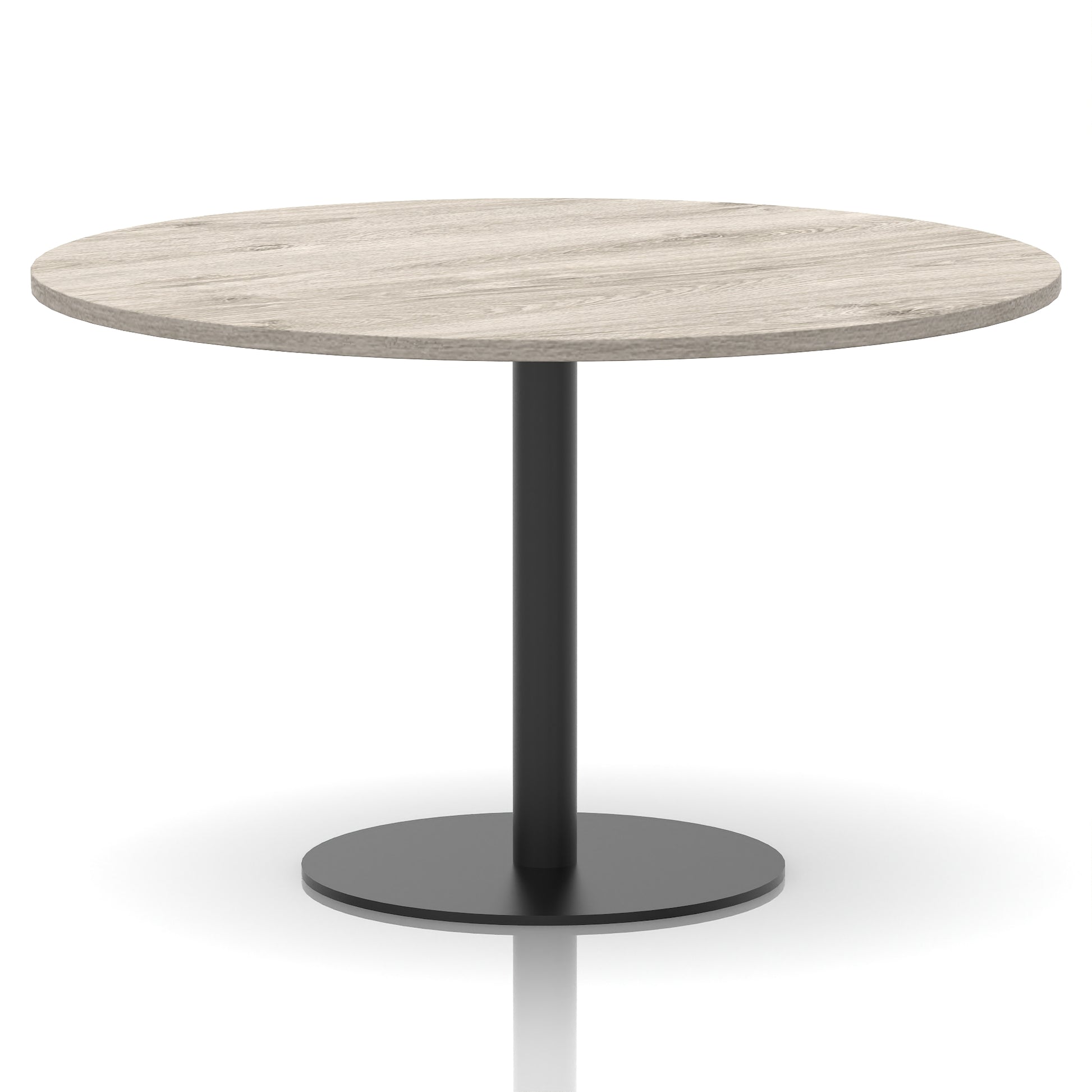 Italia Round Poseur Table Black Leg