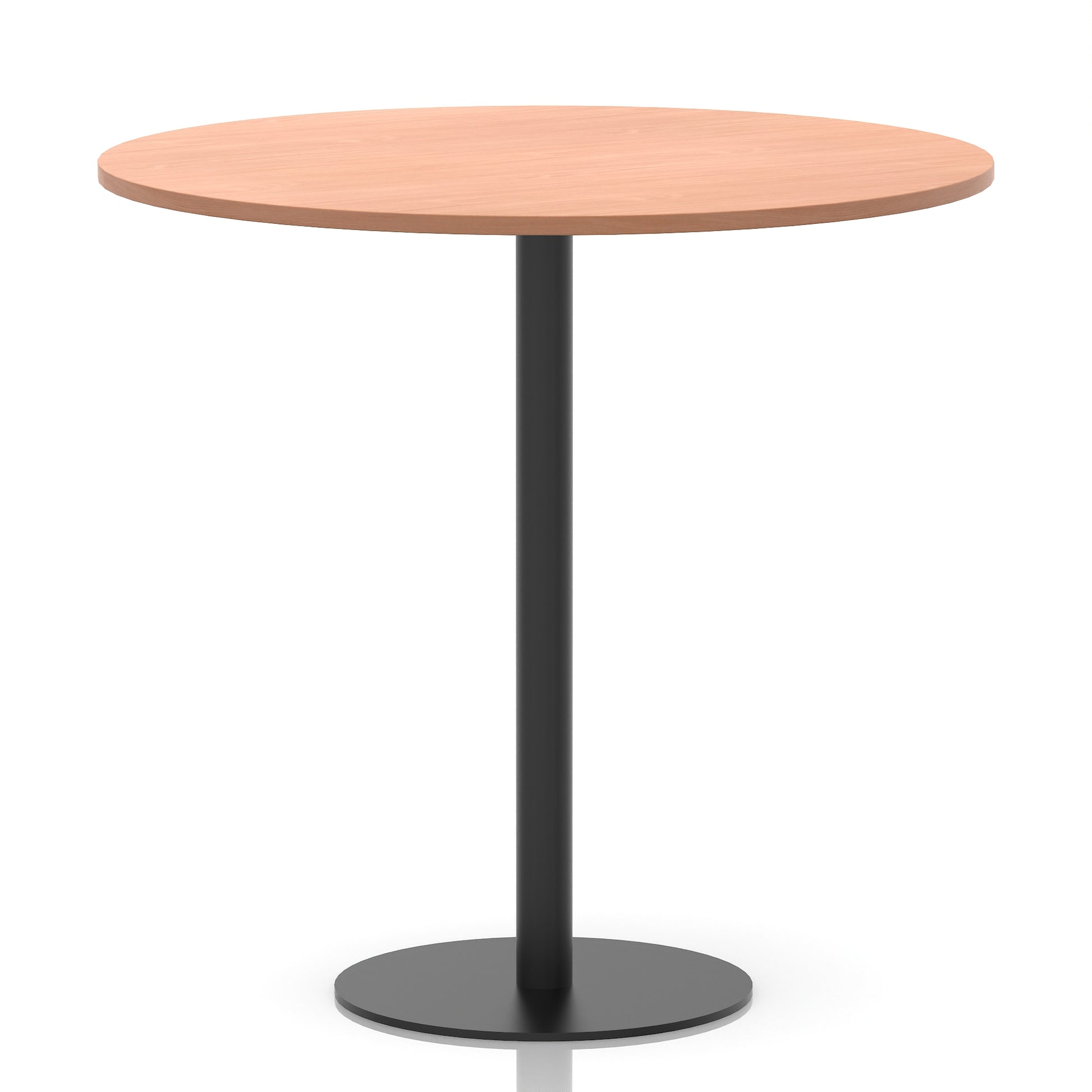 Italia Round Poseur Table Black Leg