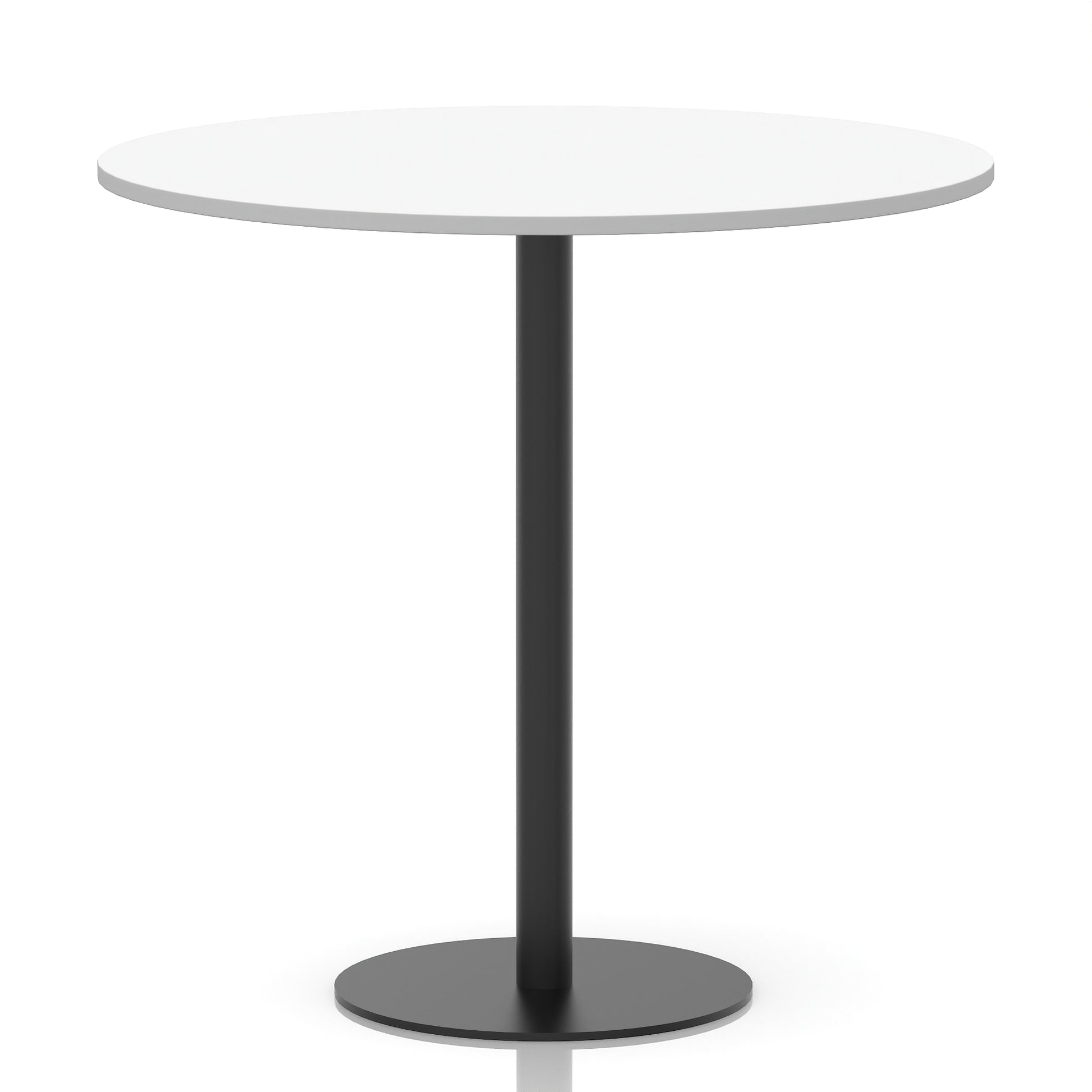 Italia Round Poseur Table Black Leg