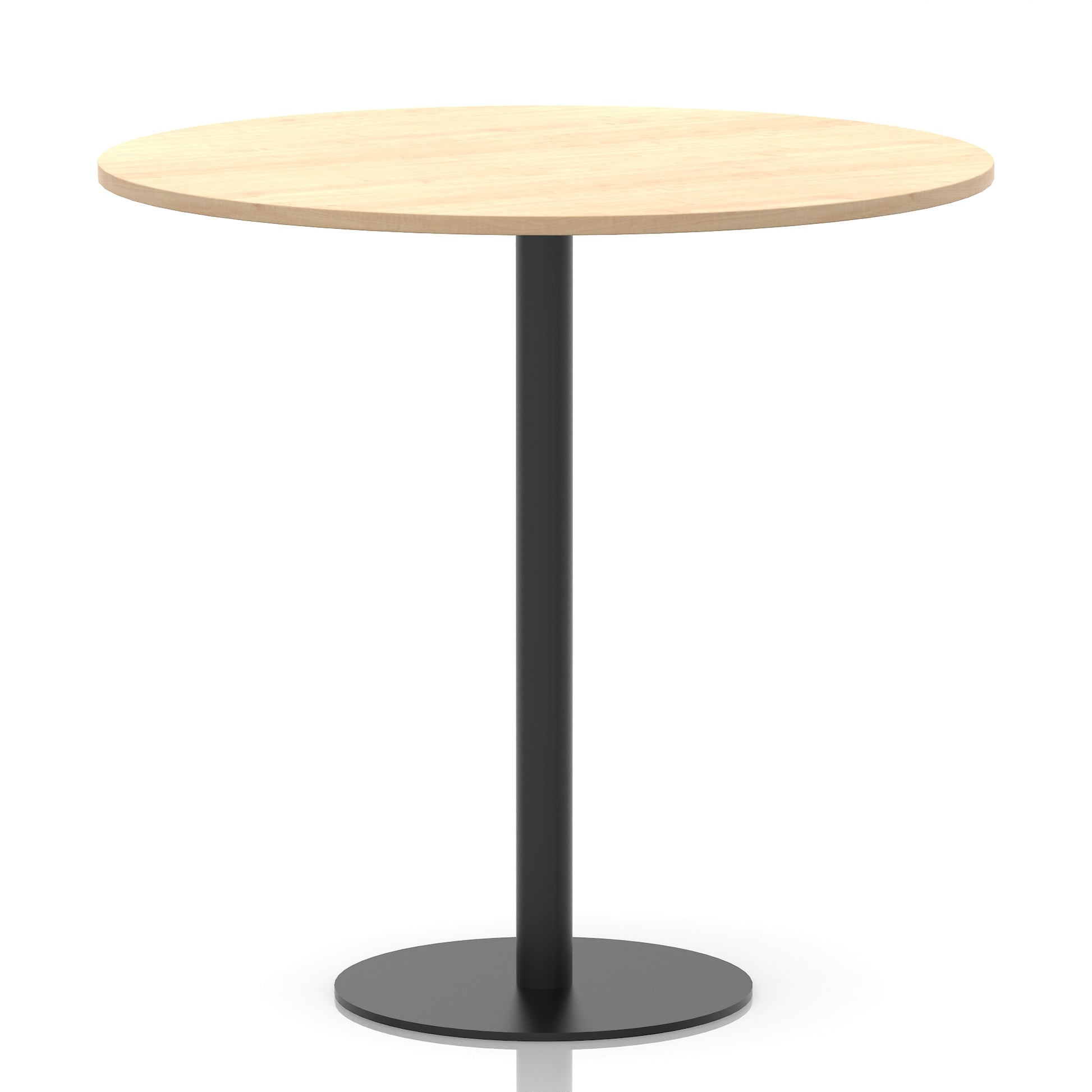 Italia Round Poseur Table Black Leg