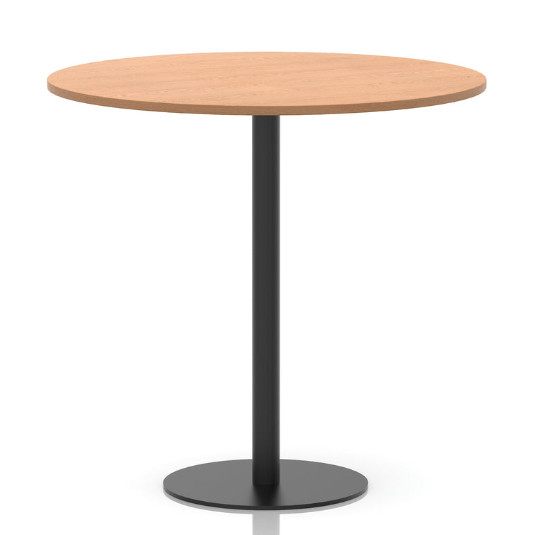 Italia Round Poseur Table Black Leg