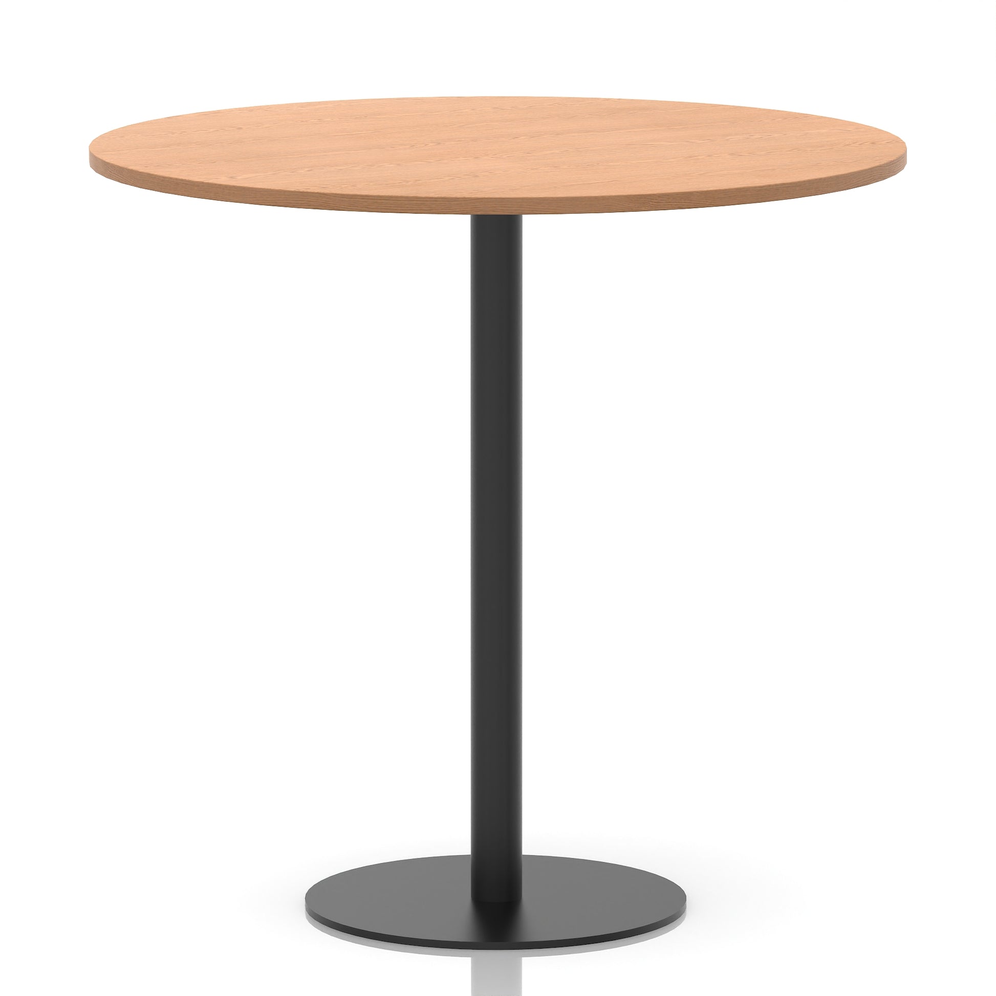 Italia Round Poseur Table Black Leg