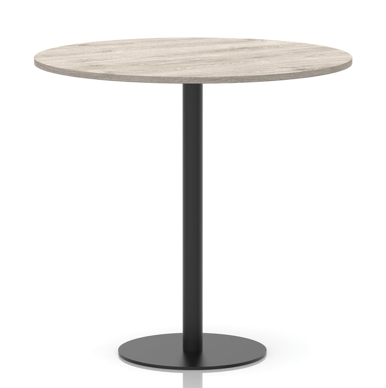 Italia Round Poseur Table Black Leg