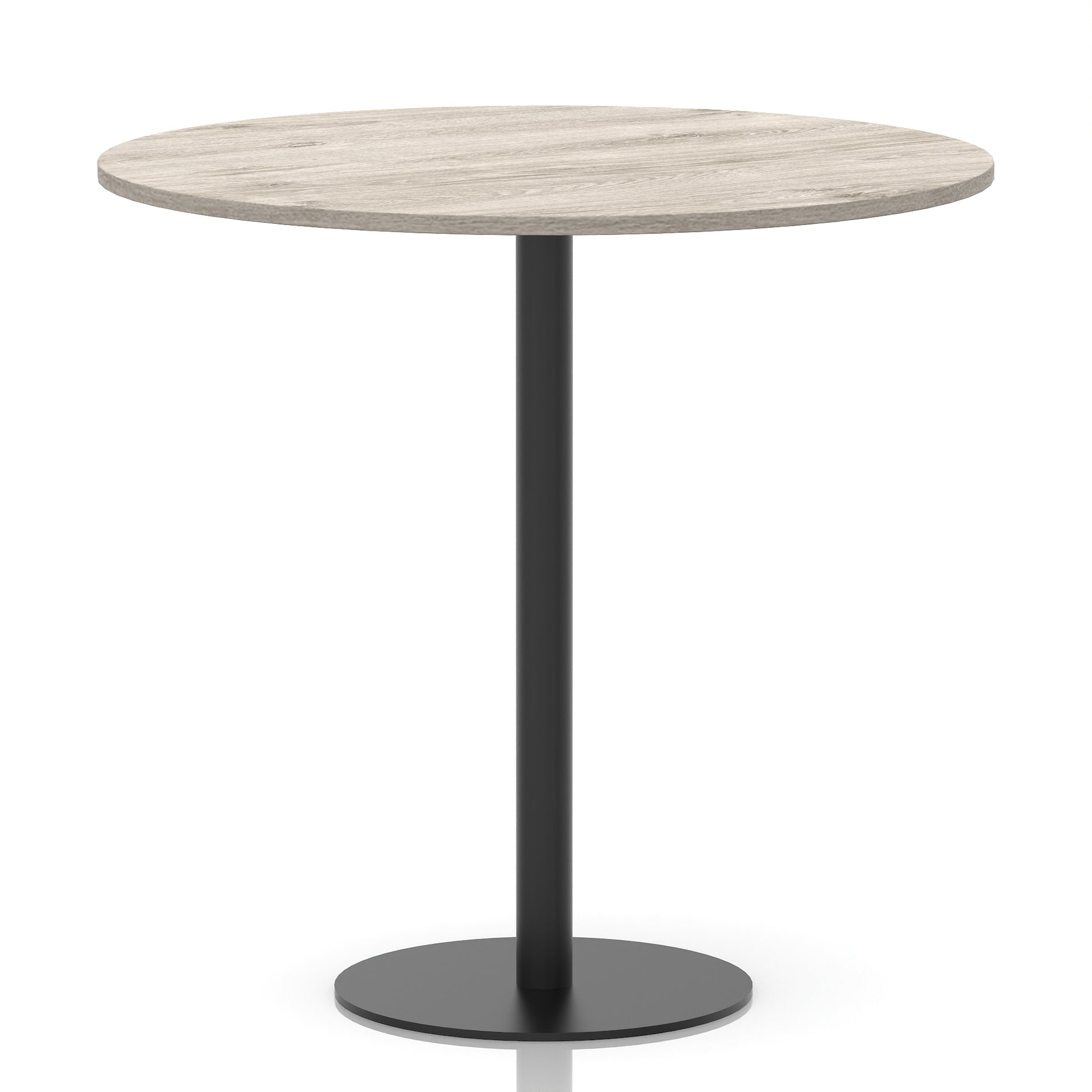 Italia Round Poseur Table Black Leg