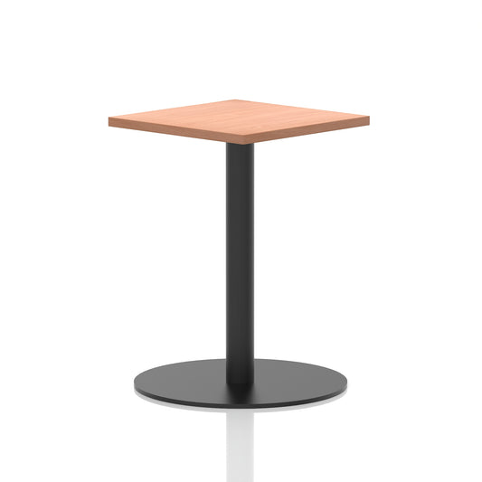 Italia Square Poseur Table Black Leg