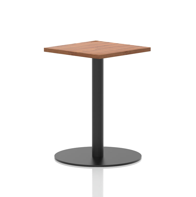 Italia Square Poseur Table Black Leg