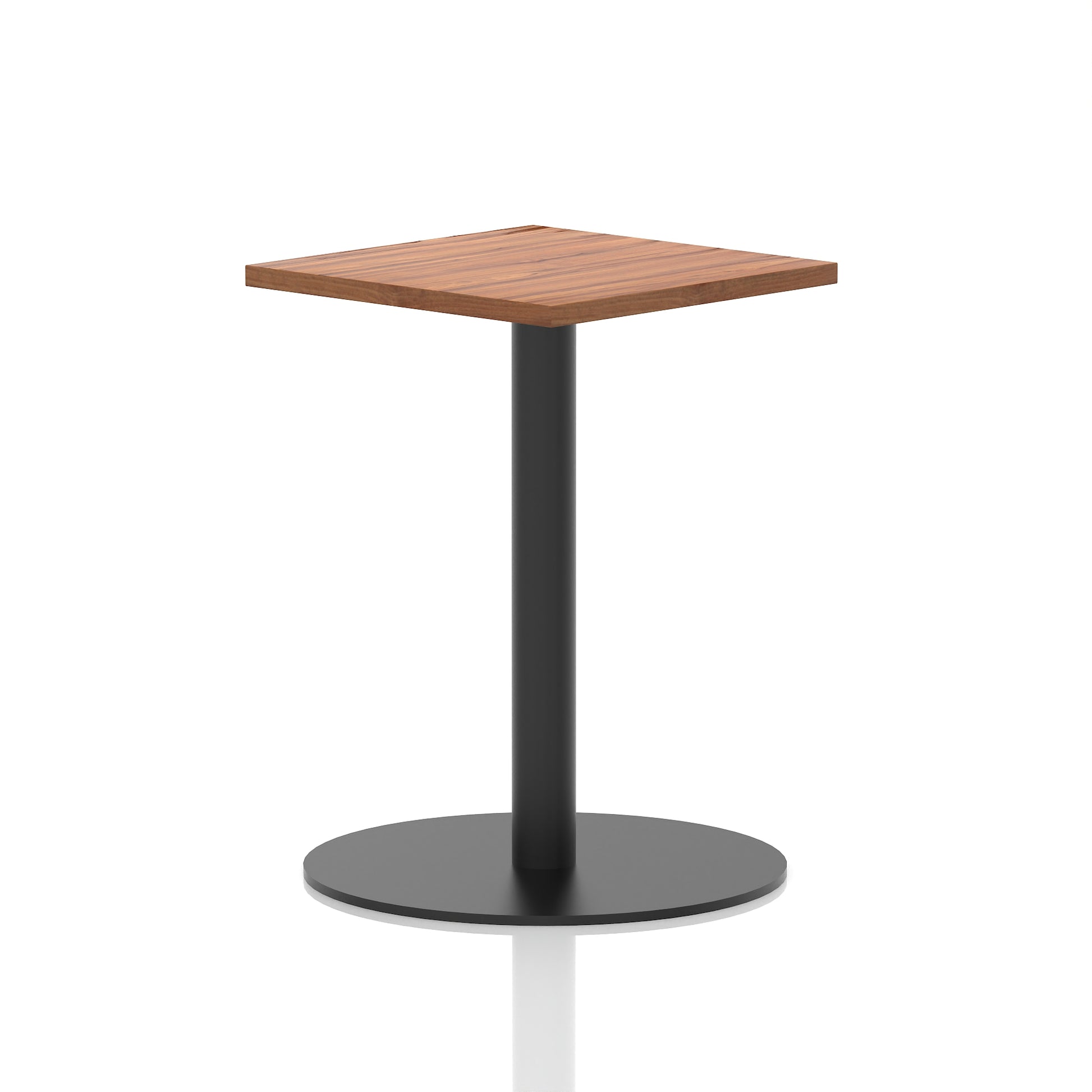 Italia Square Poseur Table Black Leg