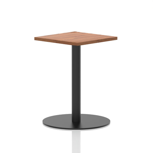 Italia Square Poseur Table Black Leg