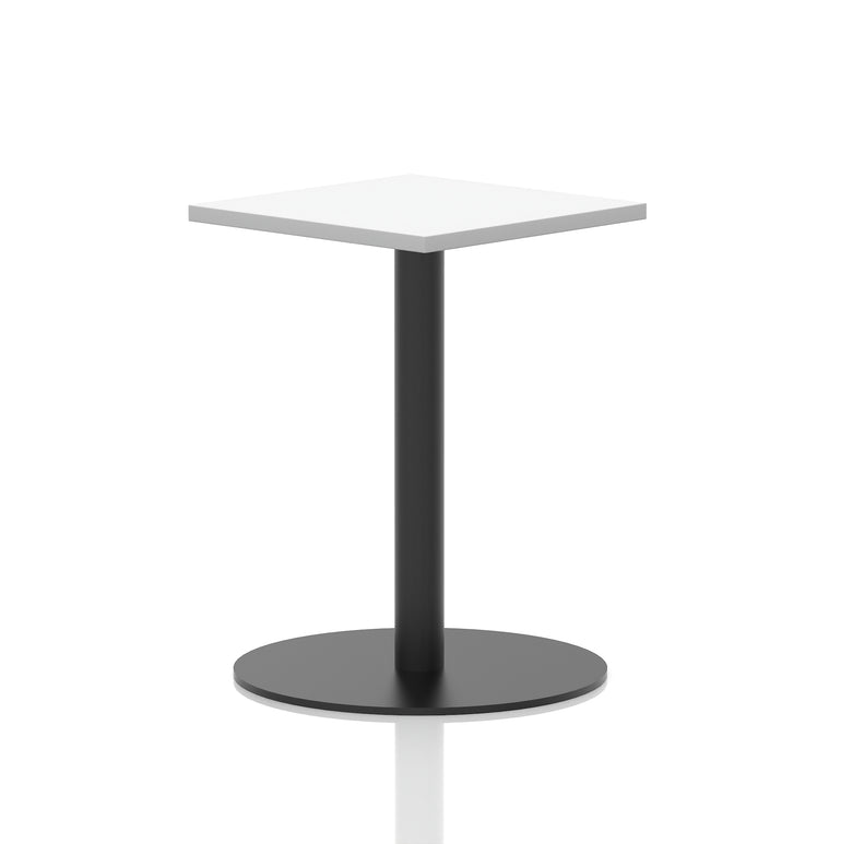 Italia Square Poseur Table Black Leg