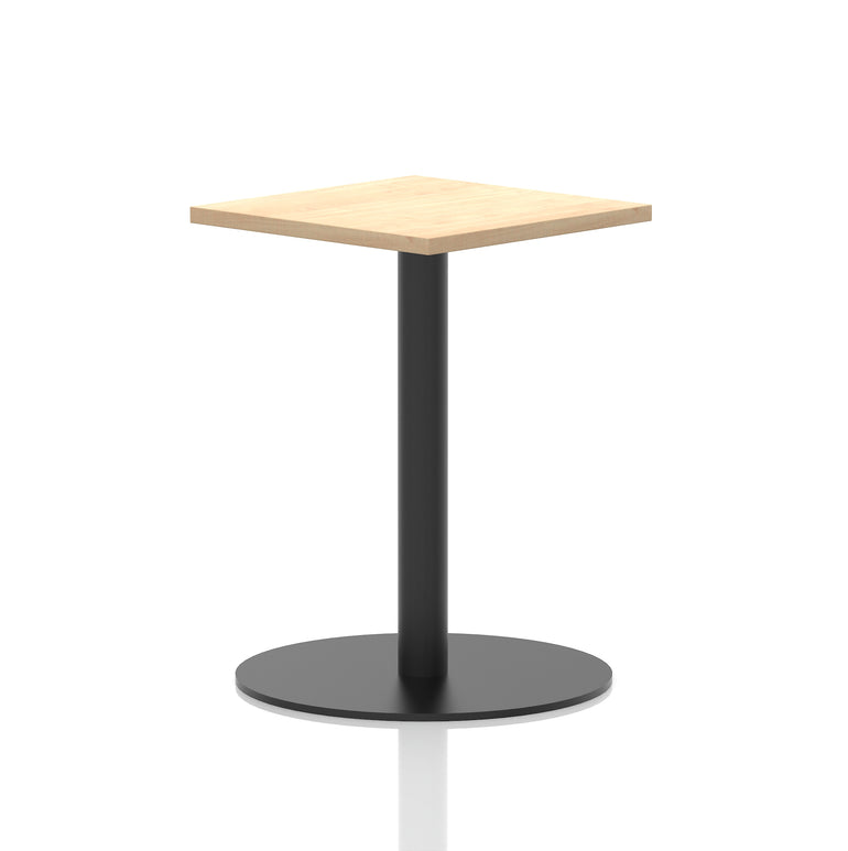 Italia Square Poseur Table Black Leg