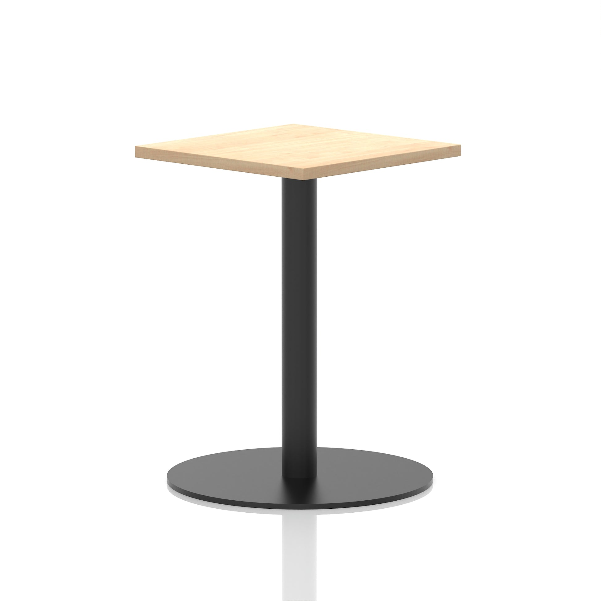 Italia Square Poseur Table Black Leg