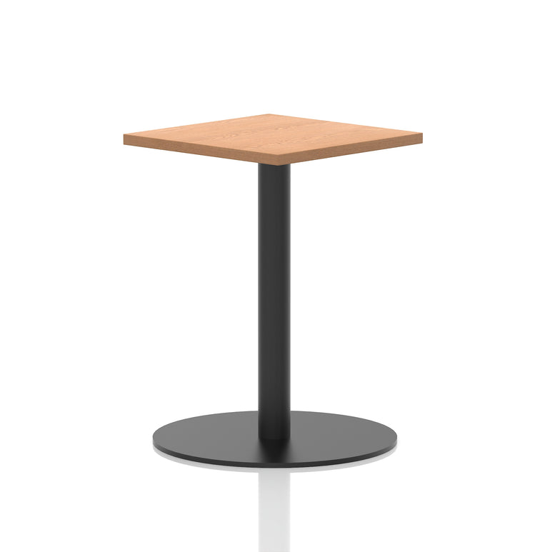 Italia Square Poseur Table Black Leg