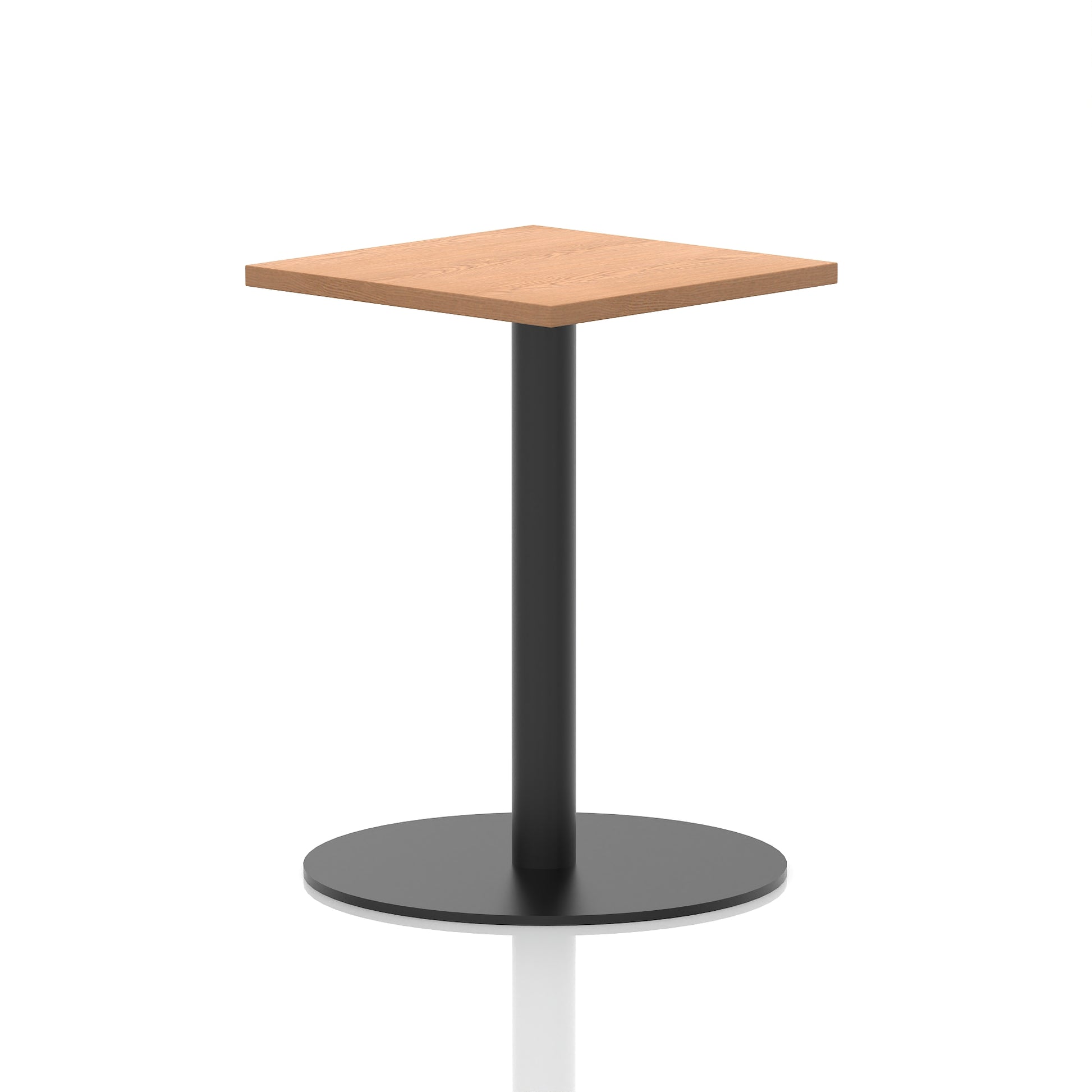 Italia Square Poseur Table Black Leg