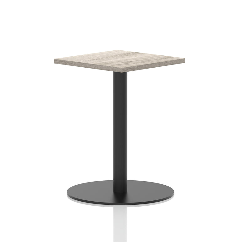 Italia Square Poseur Table Black Leg