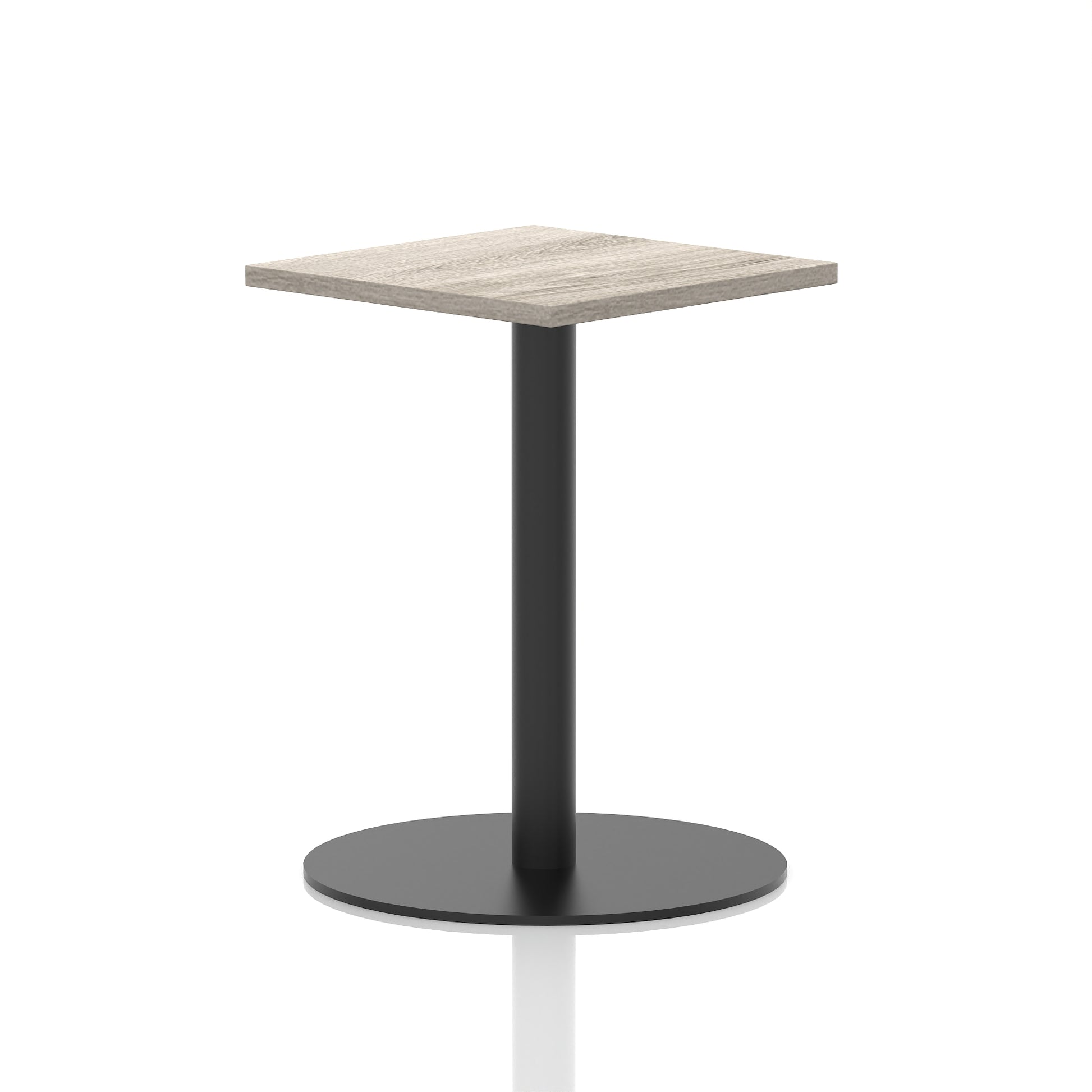 Italia Square Poseur Table Black Leg