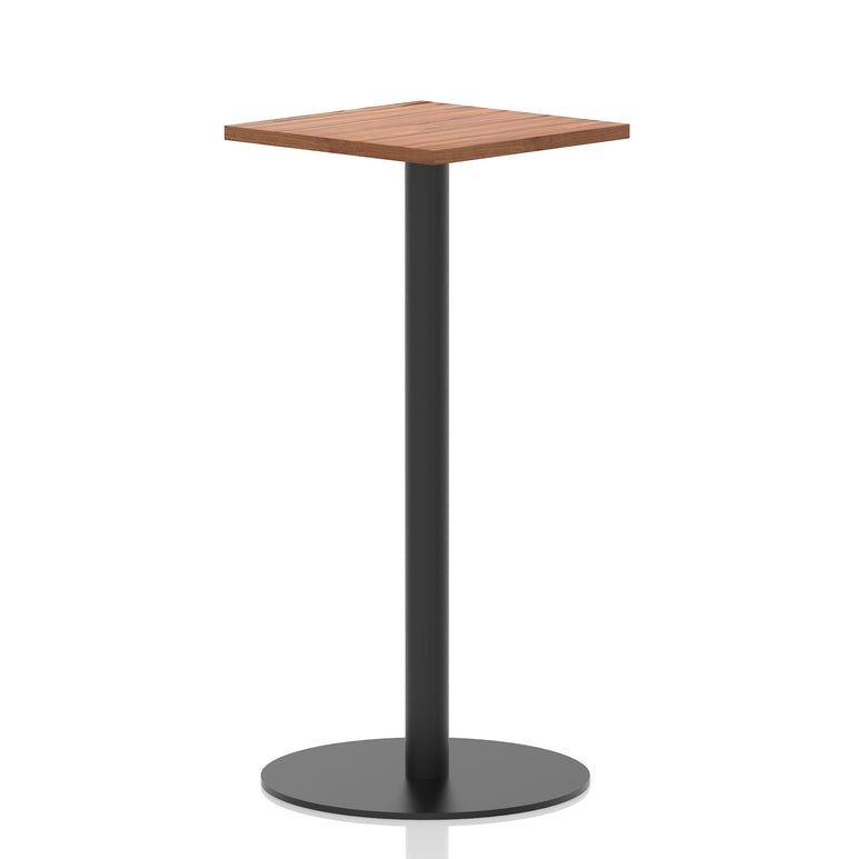 Italia Square Poseur Table Black Leg