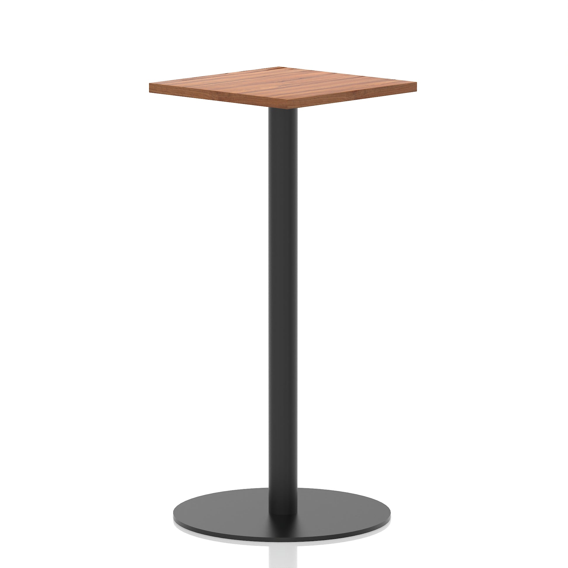 Italia Square Poseur Table Black Leg