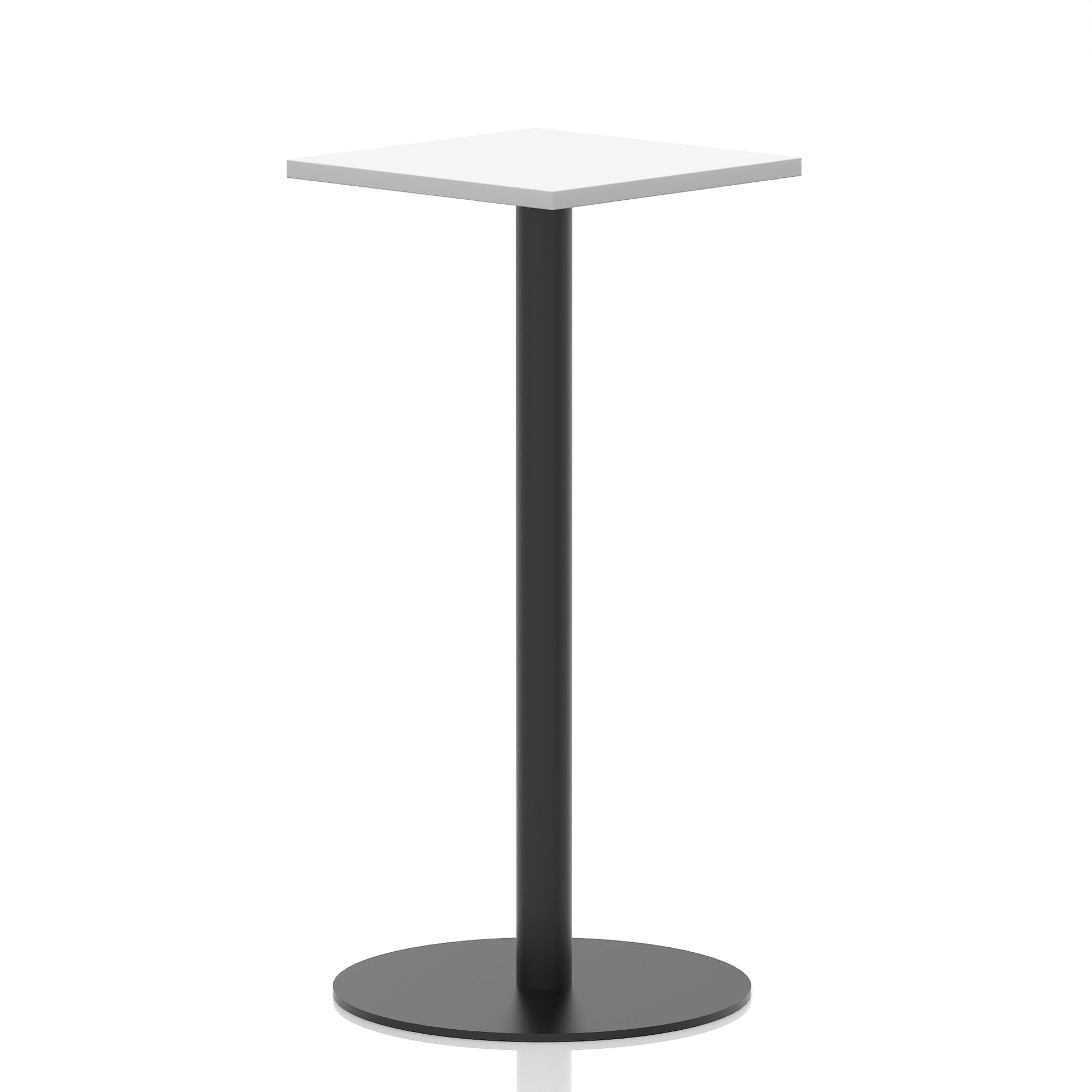 Italia Square Poseur Table Black Leg