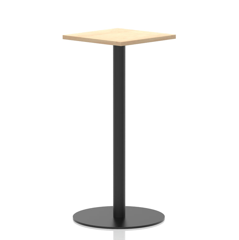 Italia Square Poseur Table Black Leg