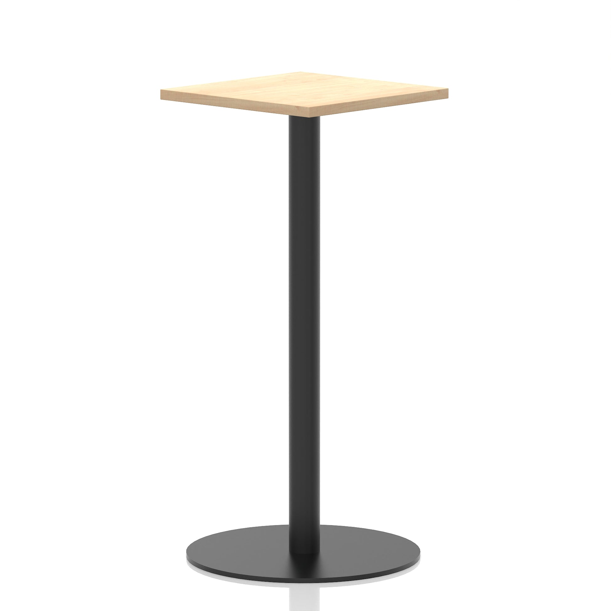 Italia Square Poseur Table Black Leg