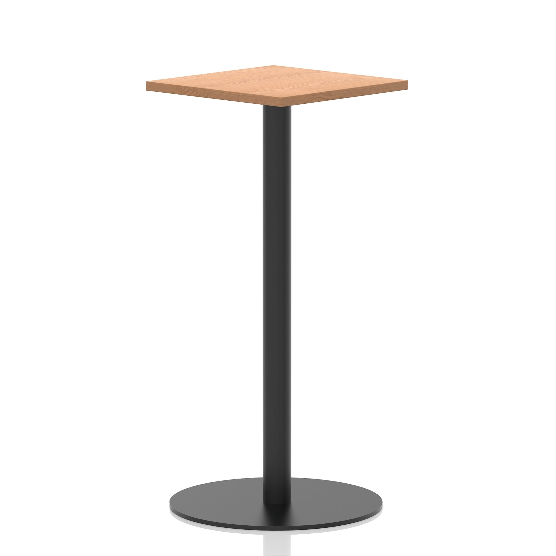 Italia Square Poseur Table Black Leg