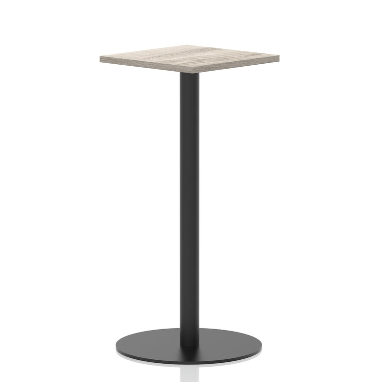 Italia Square Poseur Table Black Leg