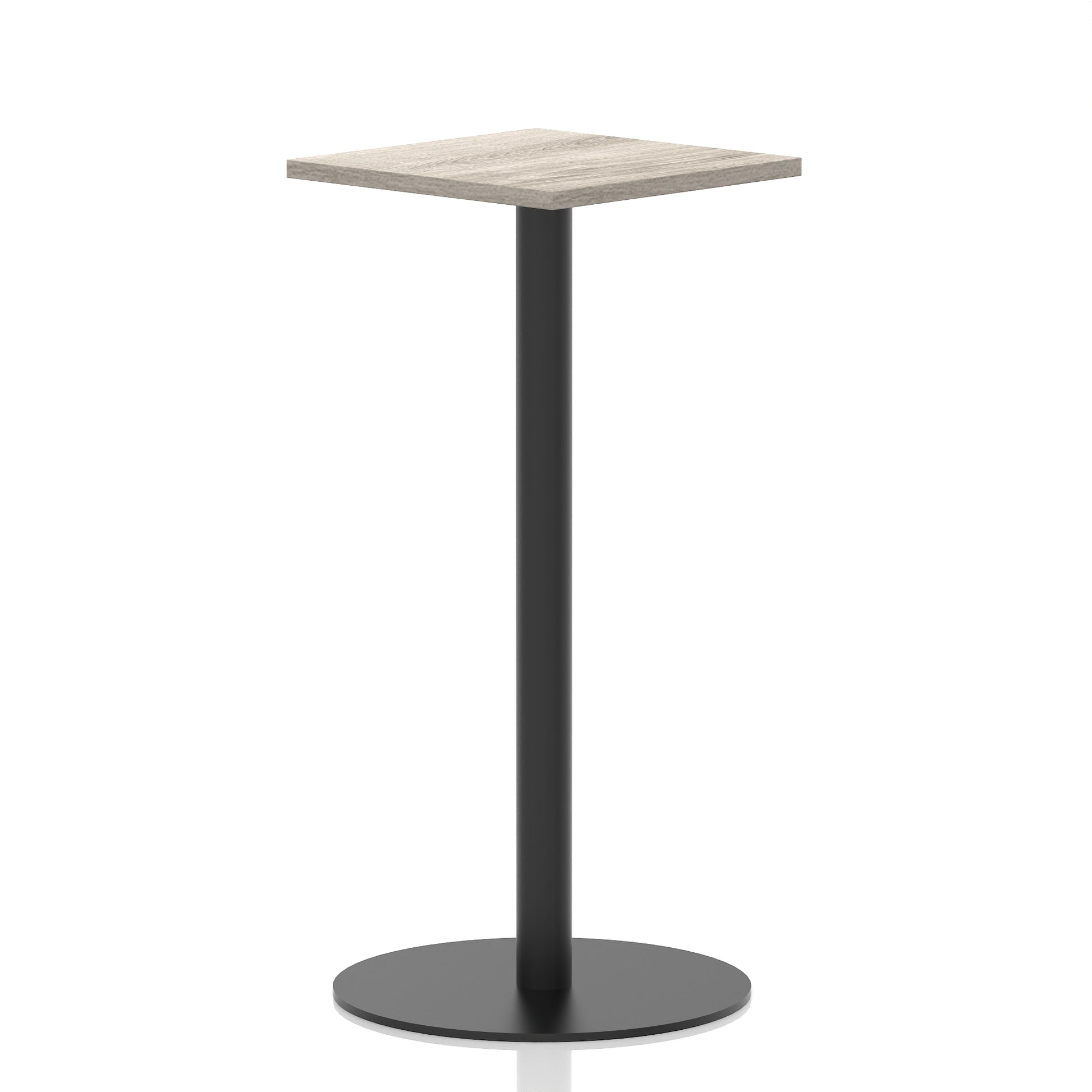 Italia Square Poseur Table Black Leg
