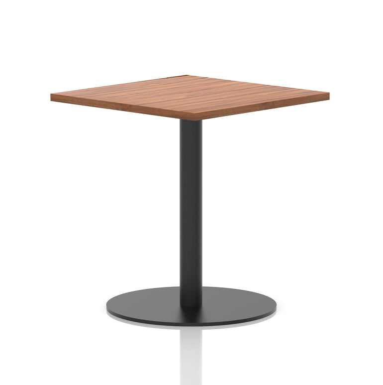 Italia Square Poseur Table Black Leg