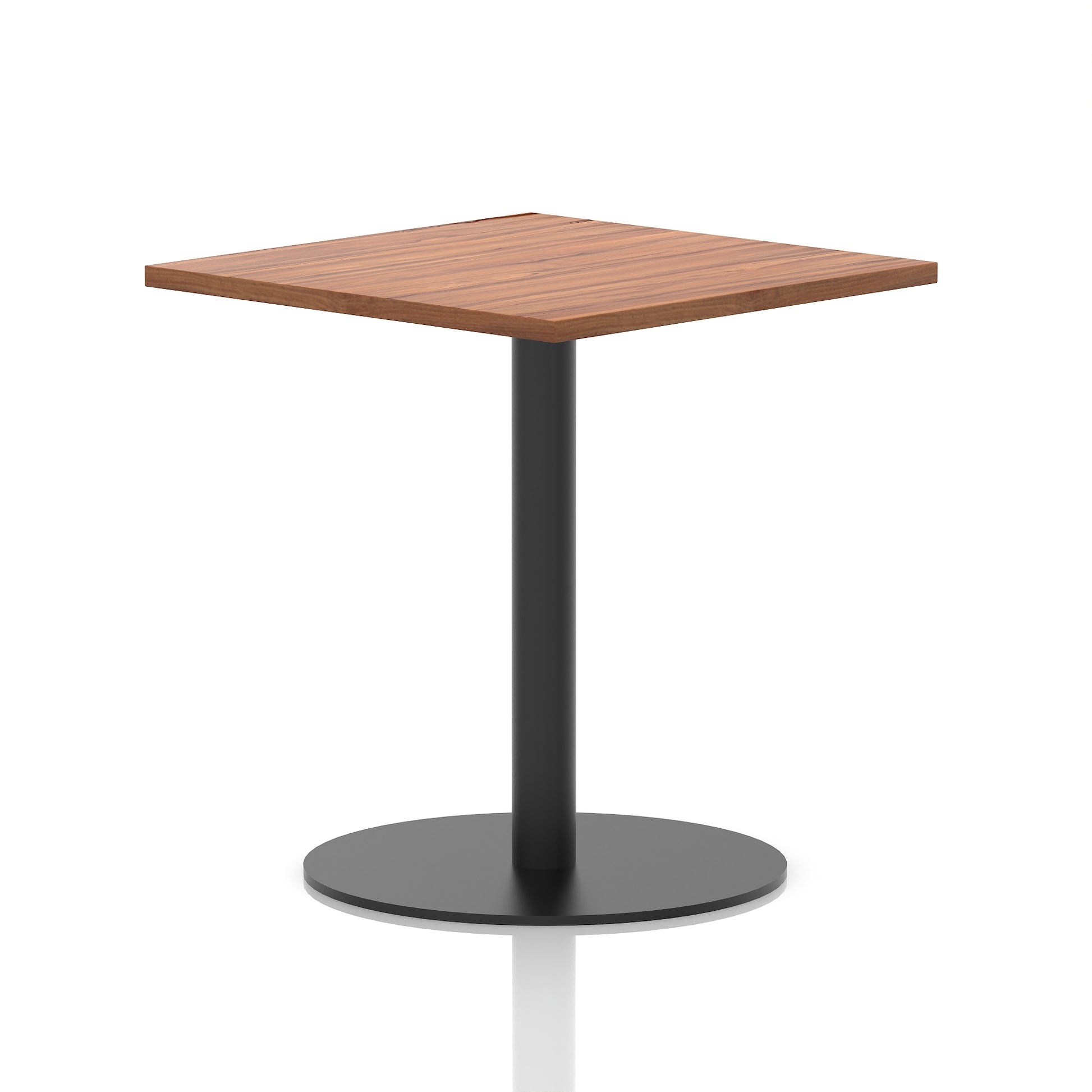 Italia Square Poseur Table Black Leg