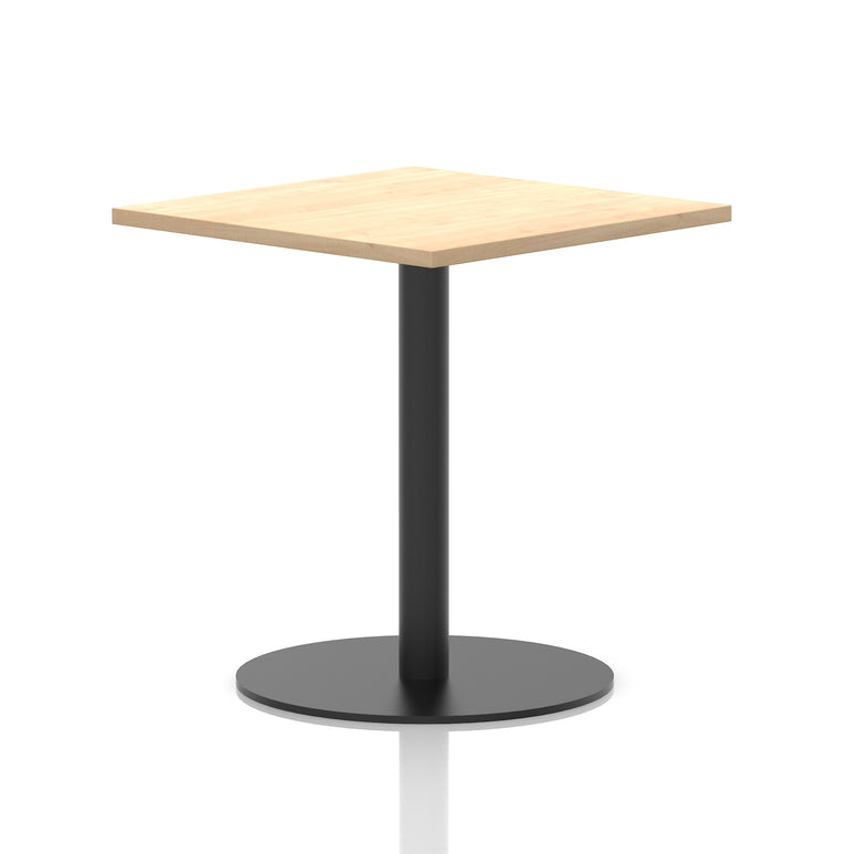Italia Square Poseur Table Black Leg