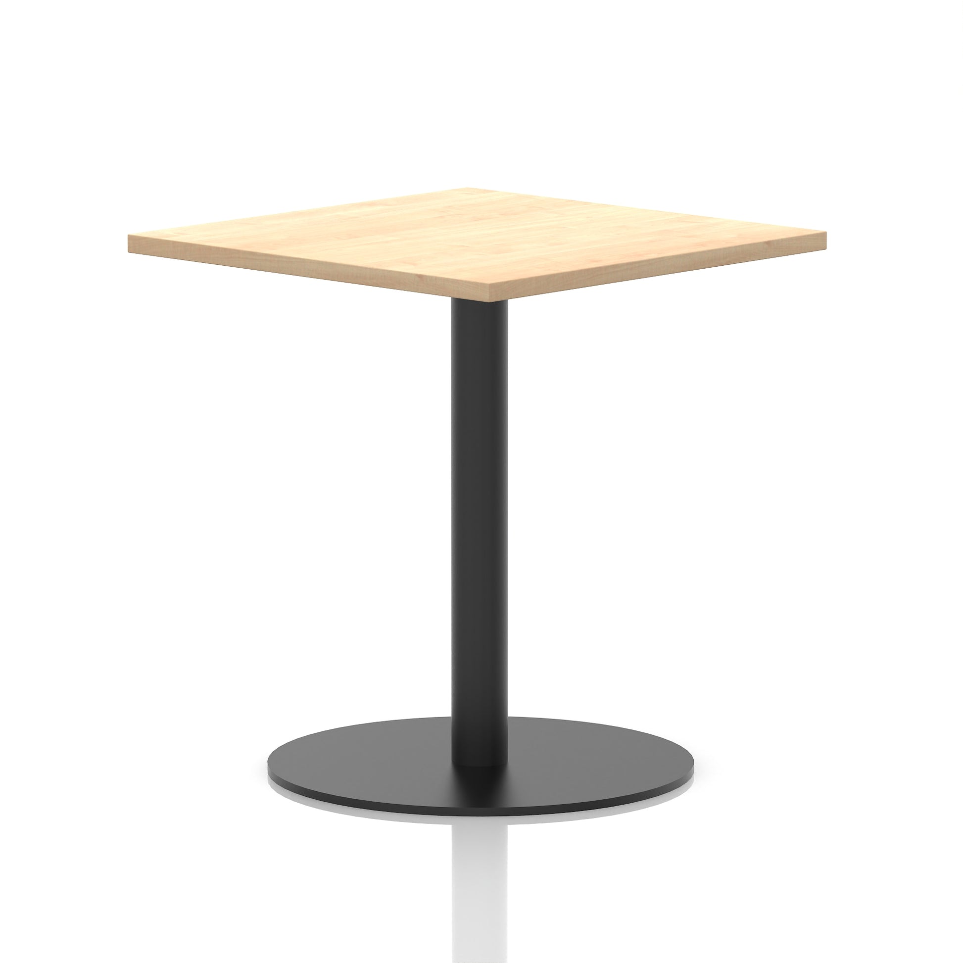 Italia Square Poseur Table Black Leg